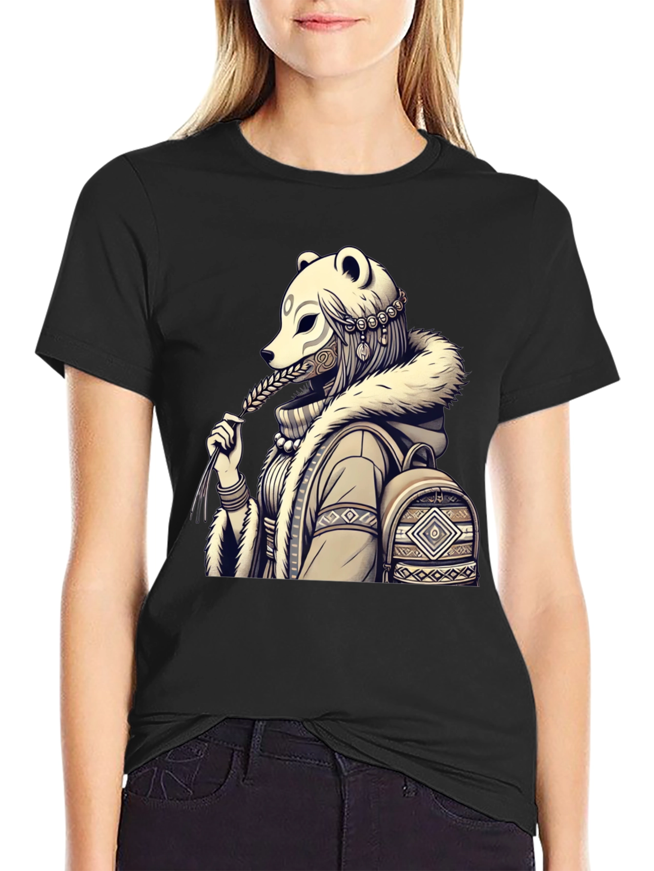 Bear Mask Graphic Tee