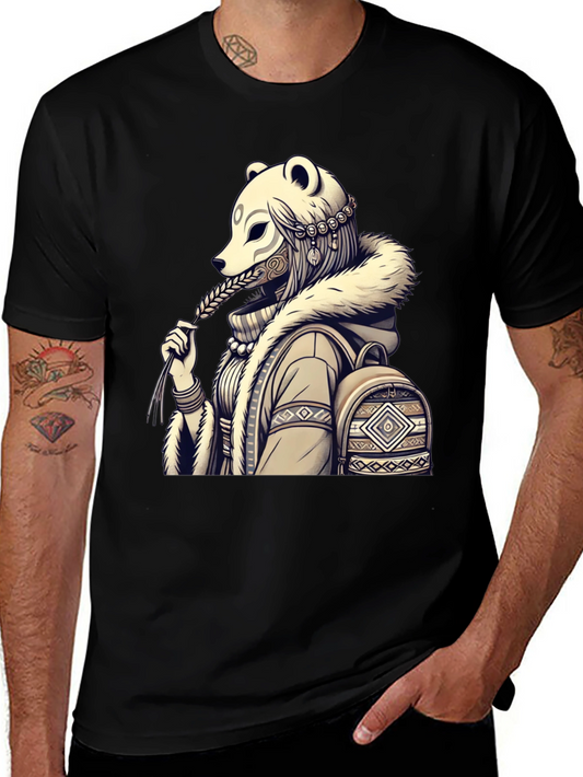 Bear Mask Graphic Tee