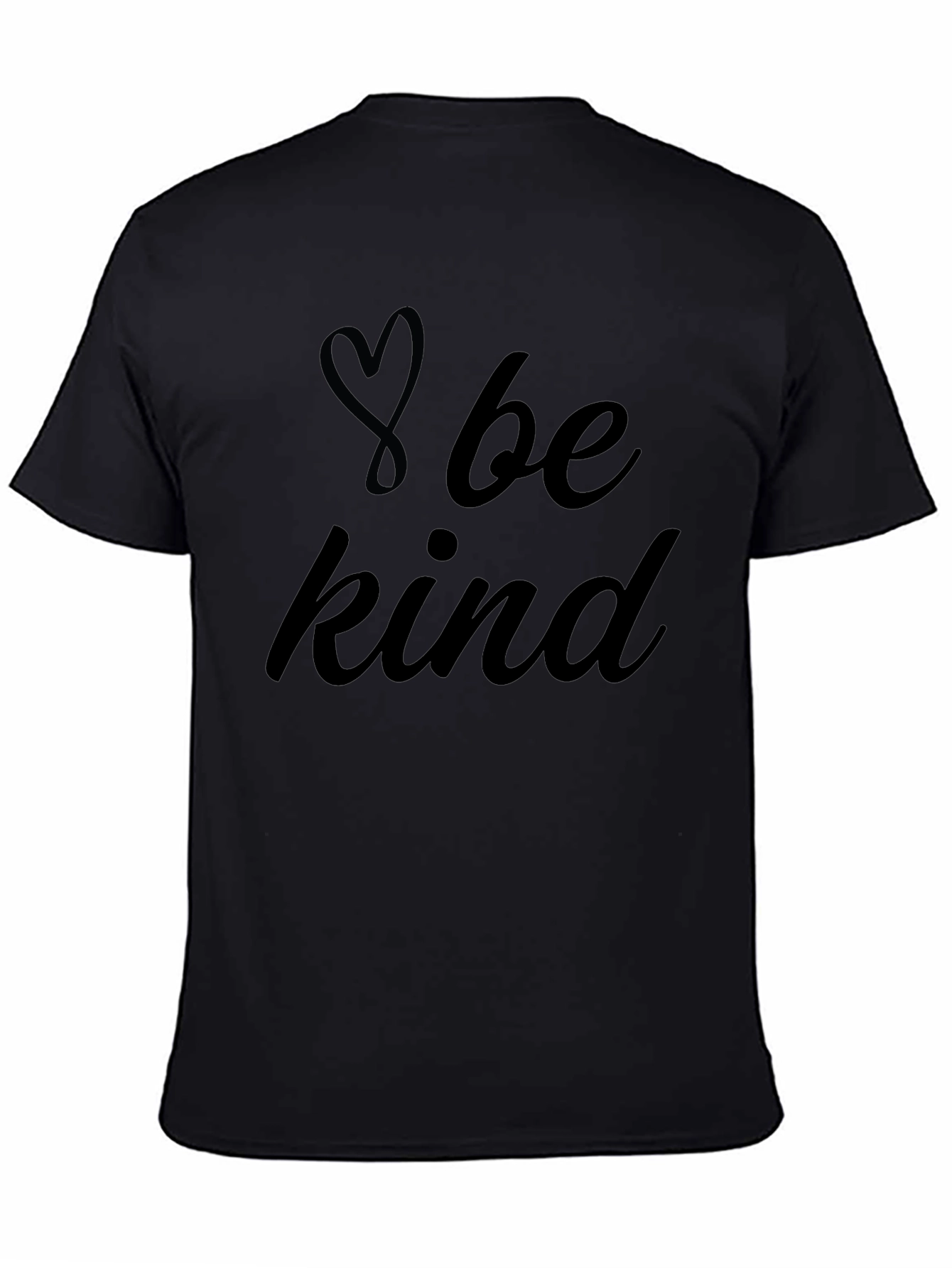 Be Kind Heart Graphic Tee - Black