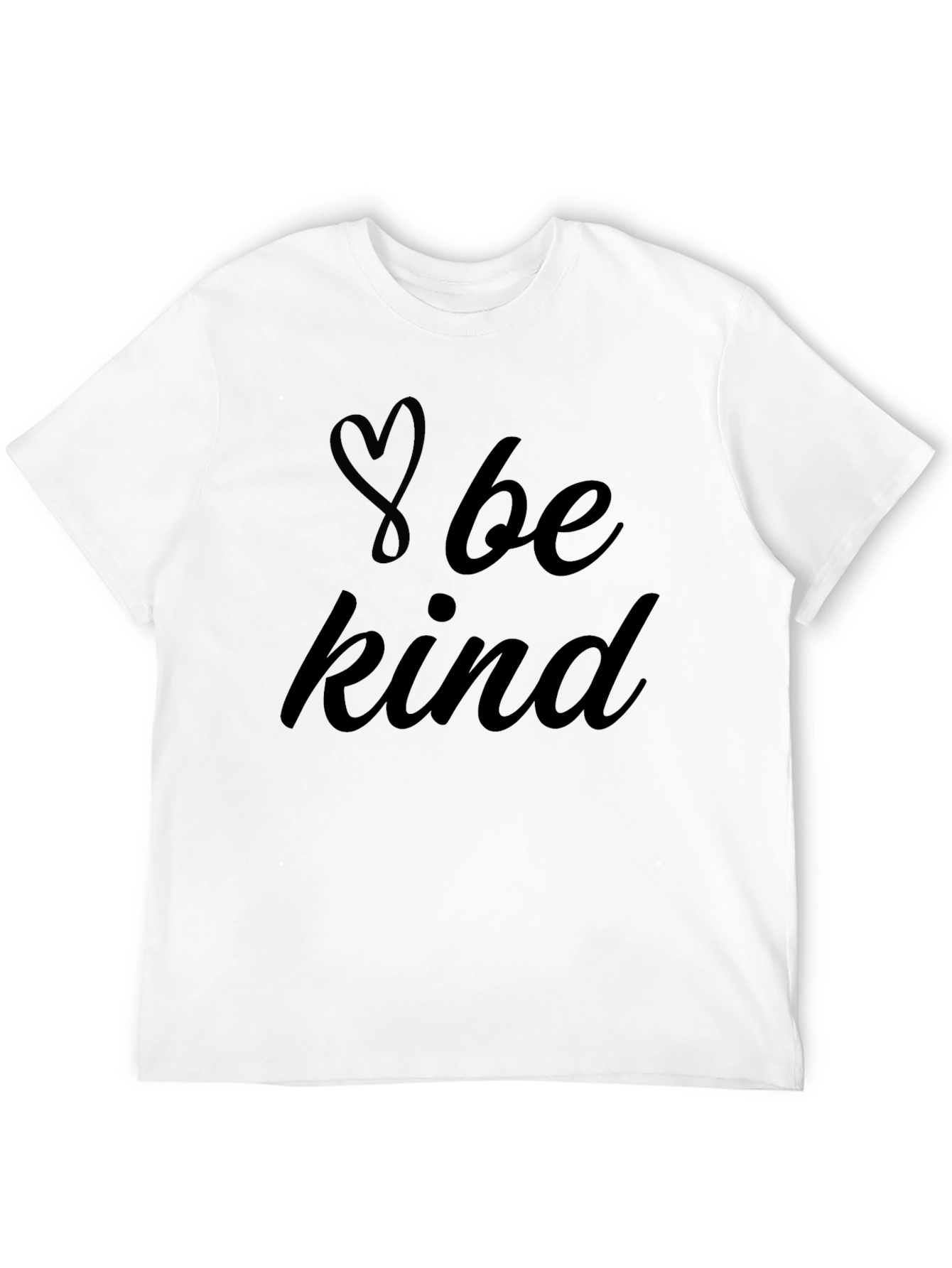 Be Kind Heart Graphic Tee - Black