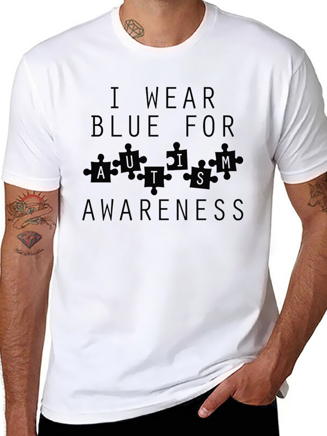 Autism Awareness T-Shirt: I Wear Blue For...