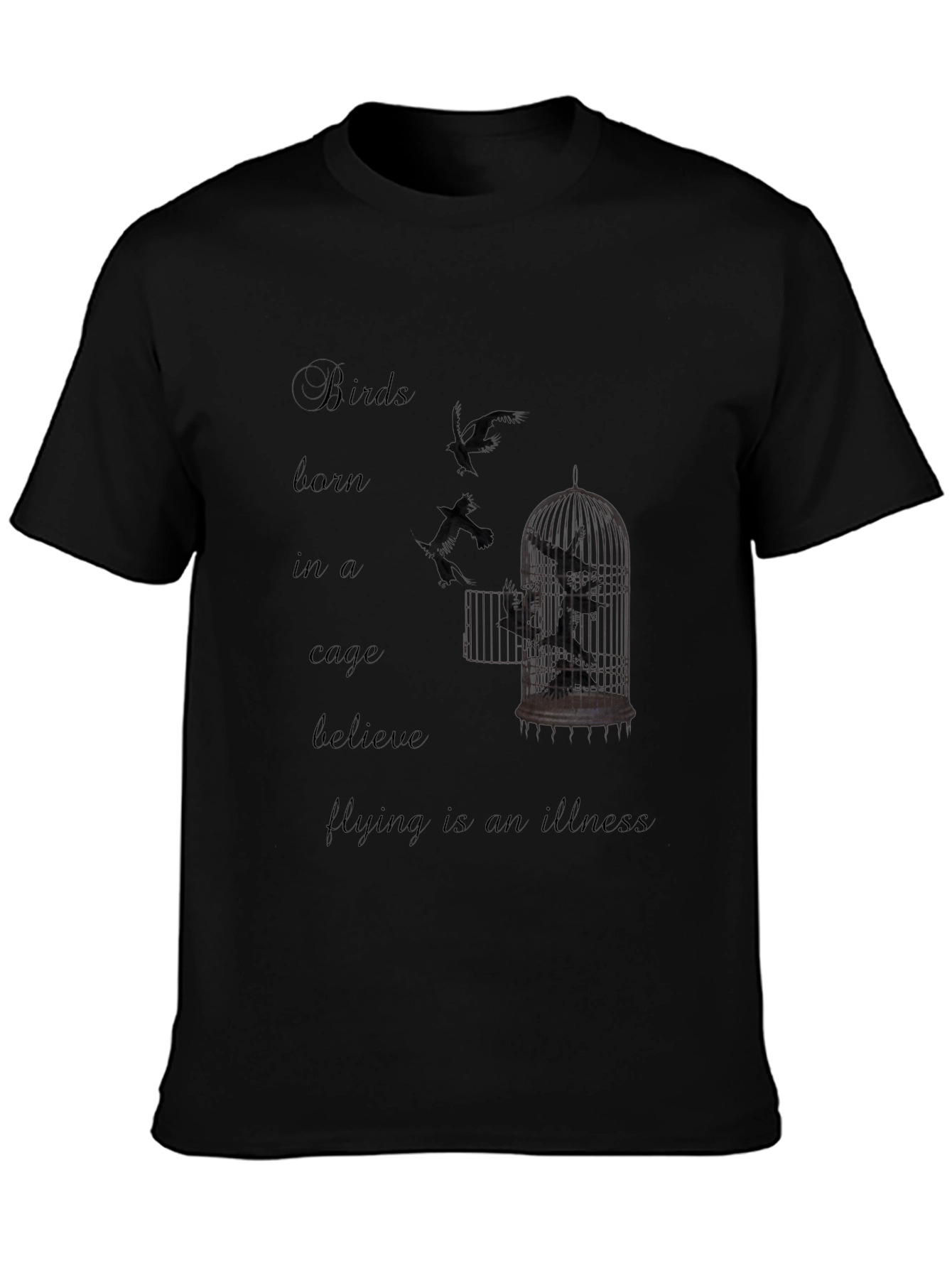 Birds Born in a Cage Graphic T-Shirt