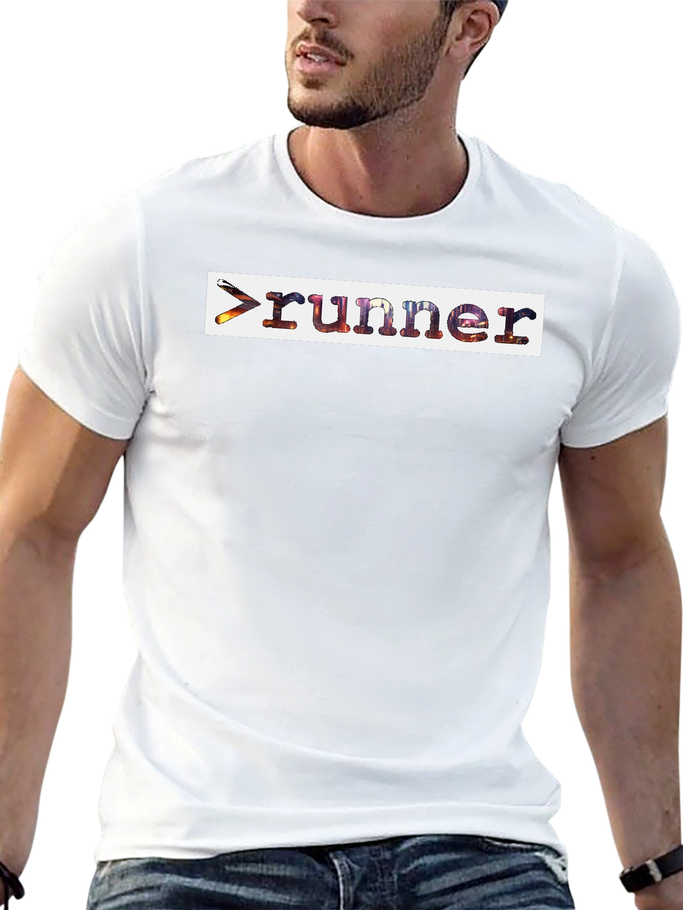 Runner Graphic T-Shirt - Black