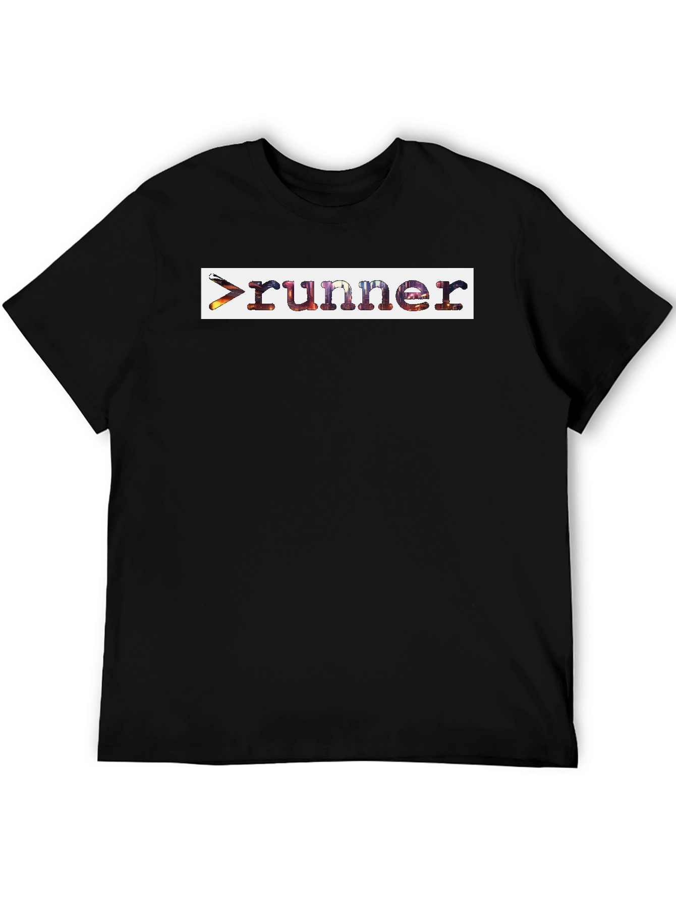 Runner Graphic T-Shirt - Black