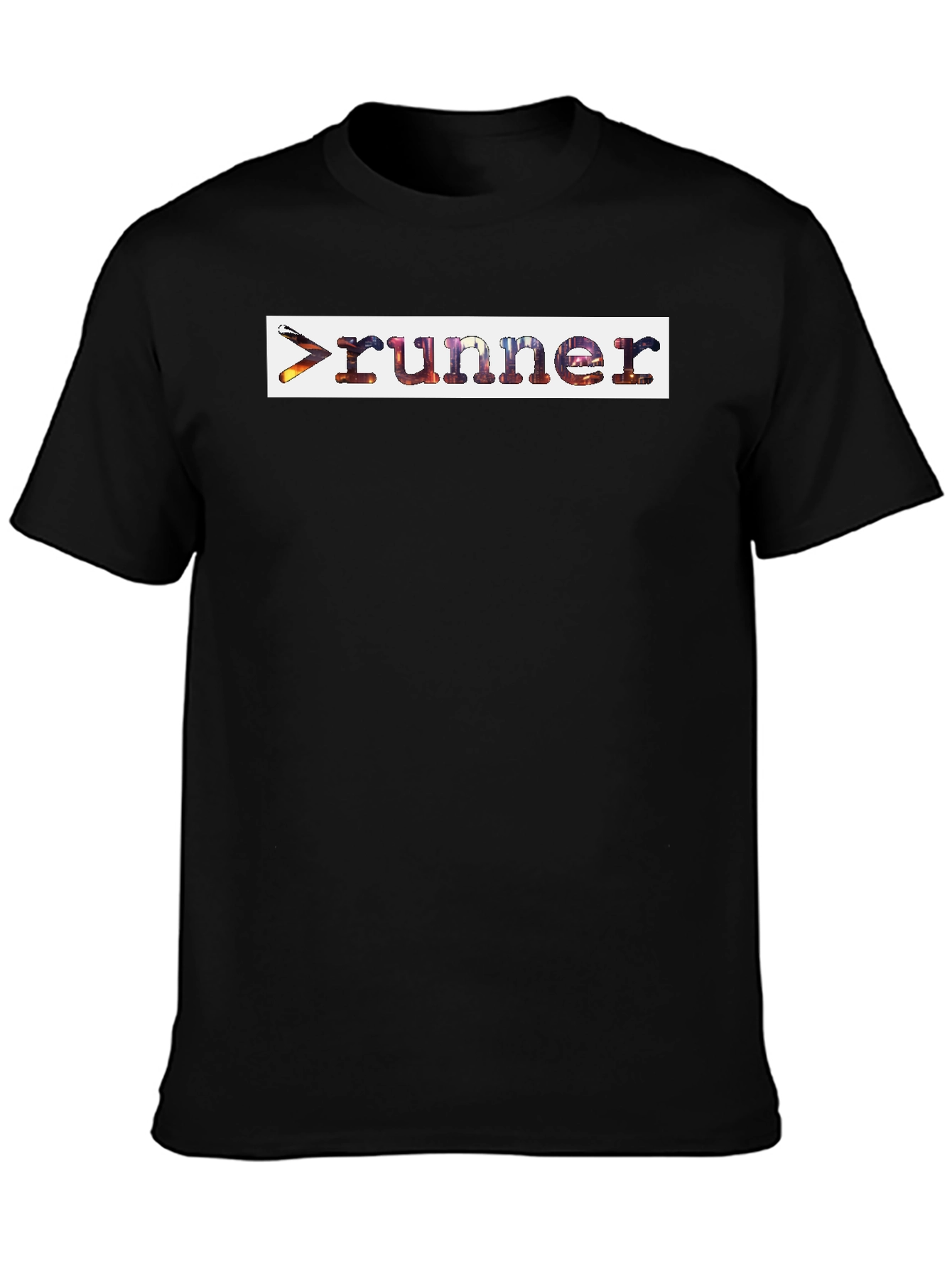 Runner Graphic T-Shirt - Black