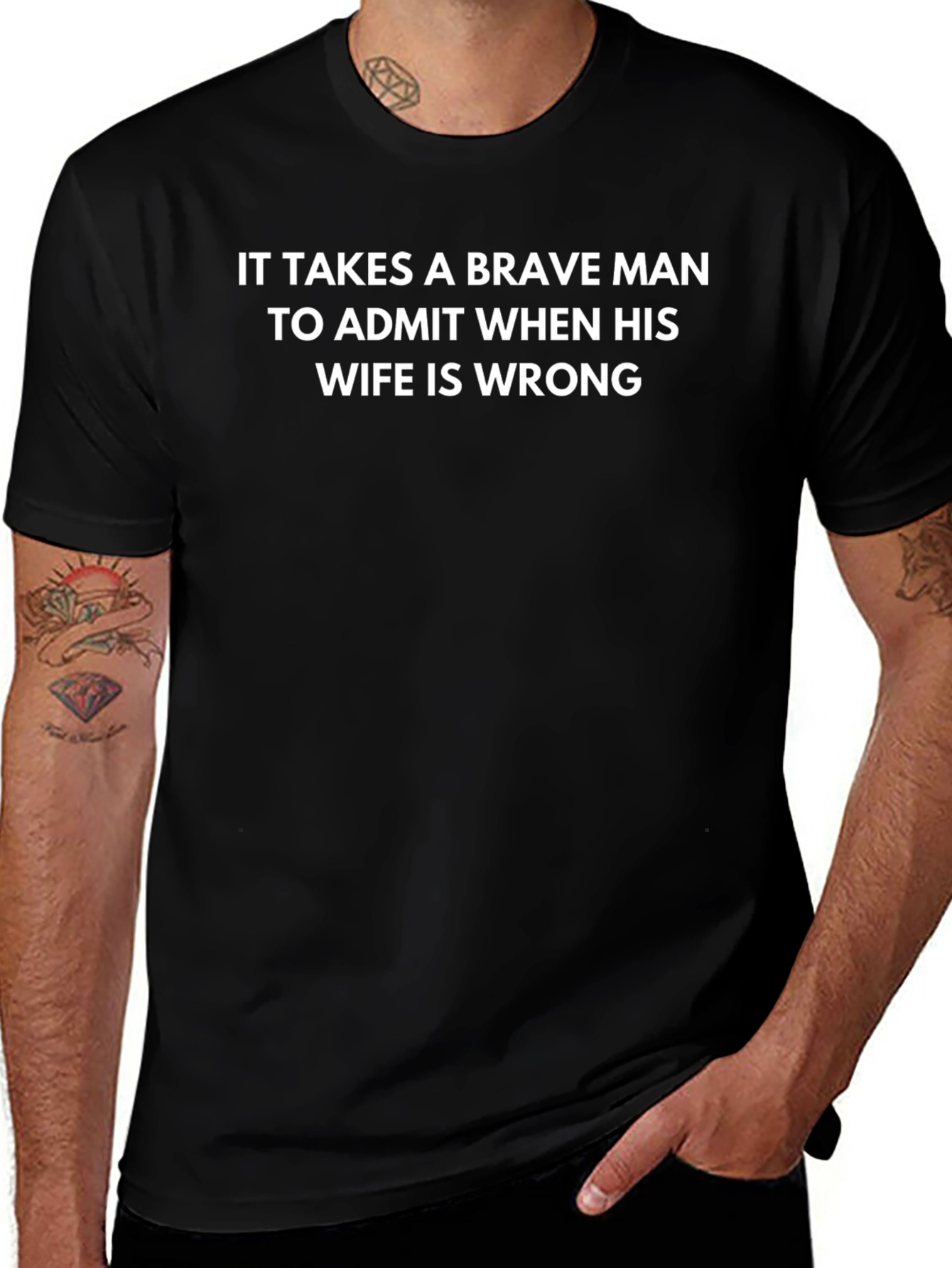 Brave Man T-Shirt - Funny Husband Tee