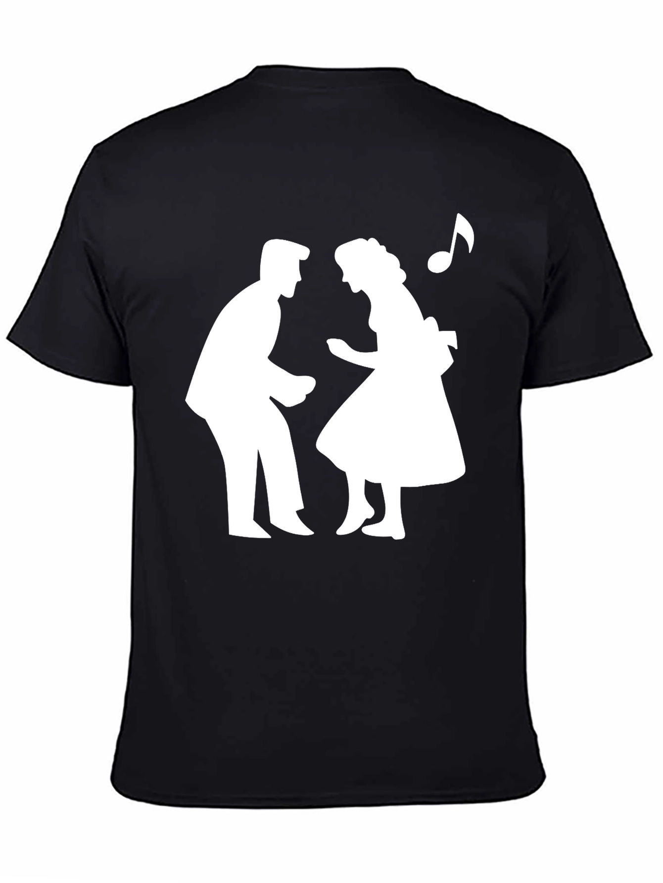 Retro Dance T-Shirt - Black Cotton Tee