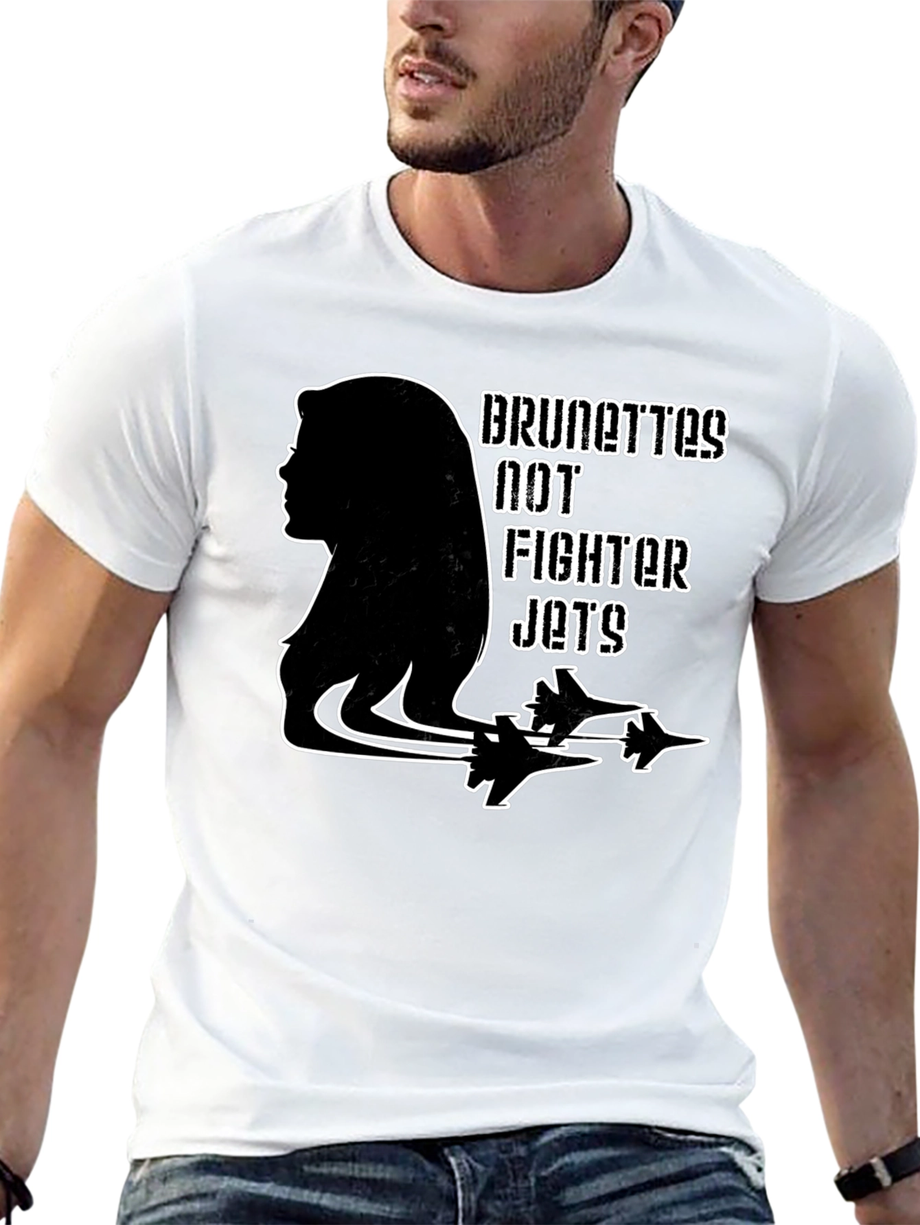 Brunettes Not Fighter Jets Graphic Tee - Unisex
