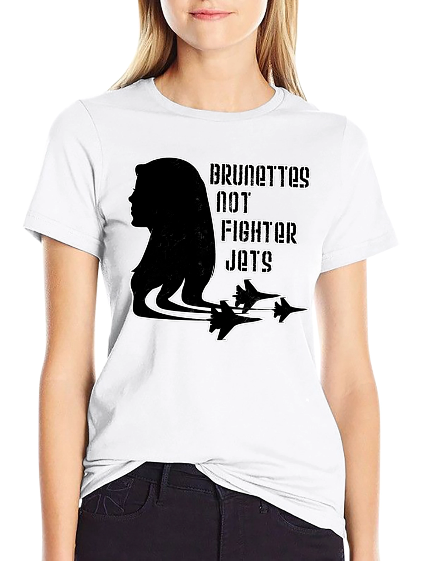 Brunettes Not Fighter Jets Graphic Tee - Unisex