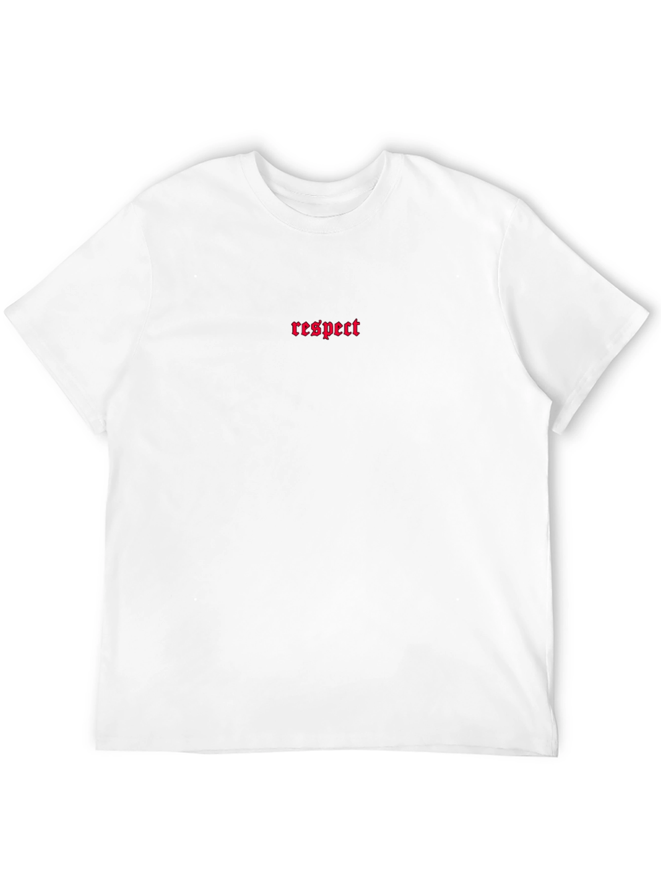 Respect Graphic Tee - Black Cotton Casual Wear