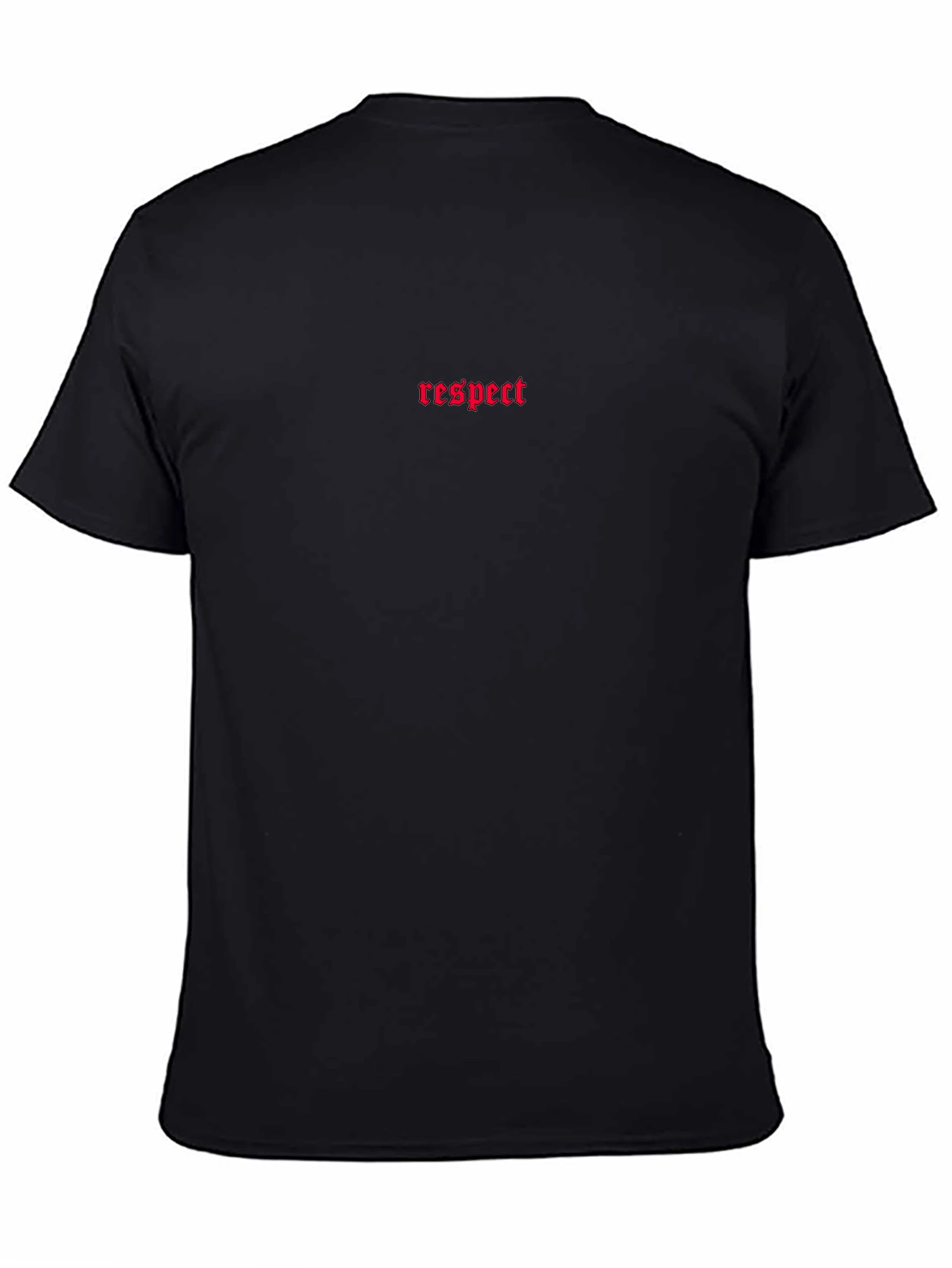Respect Graphic Tee - Black Cotton Casual Wear
