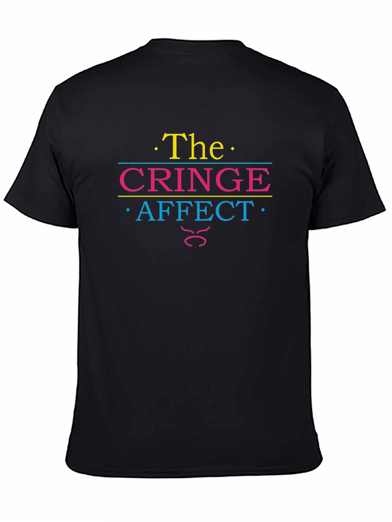 The Cringe Affect T-Shirt - Black Cotton Tee