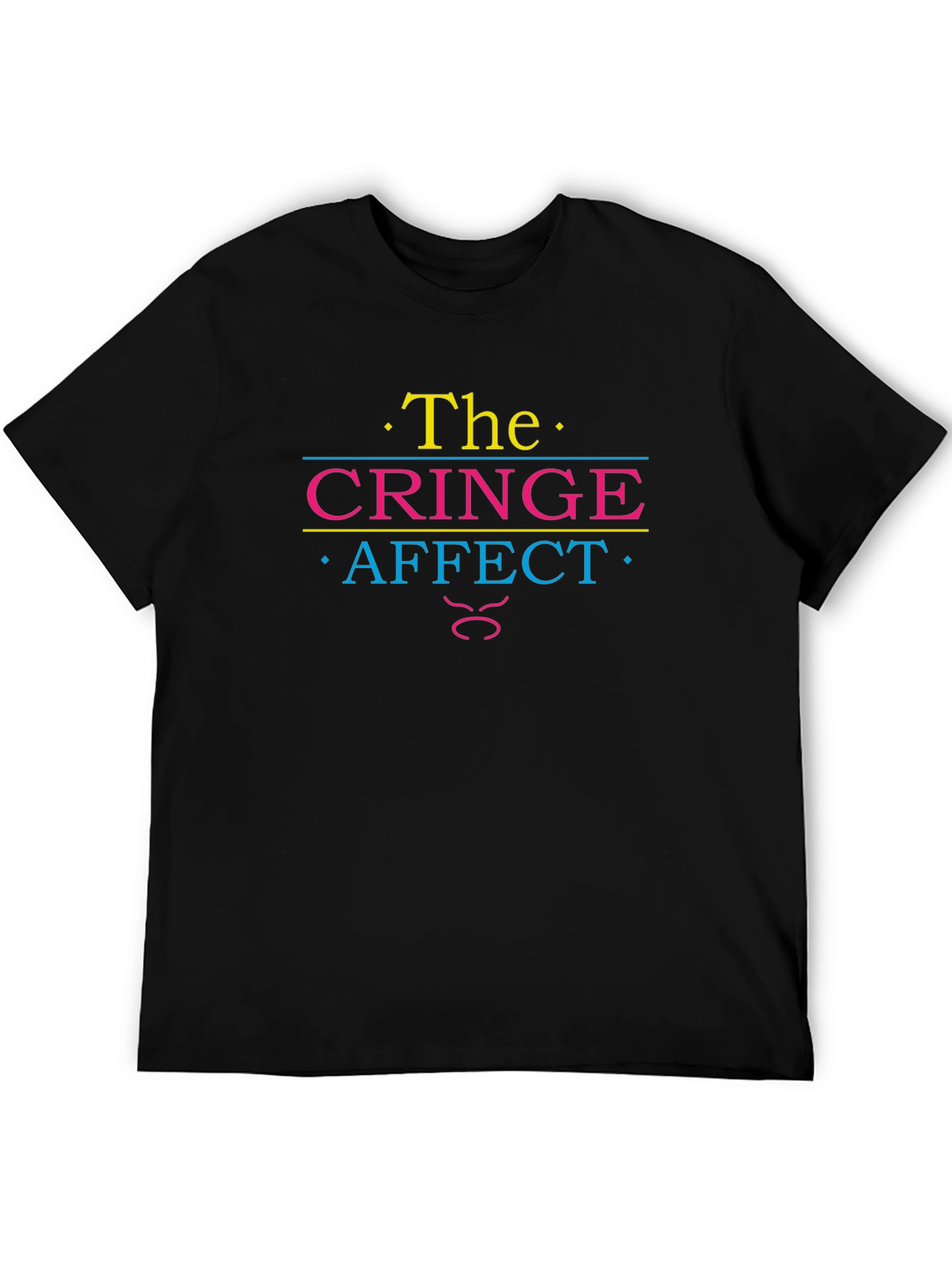 The Cringe Affect T-Shirt - Black Cotton Tee