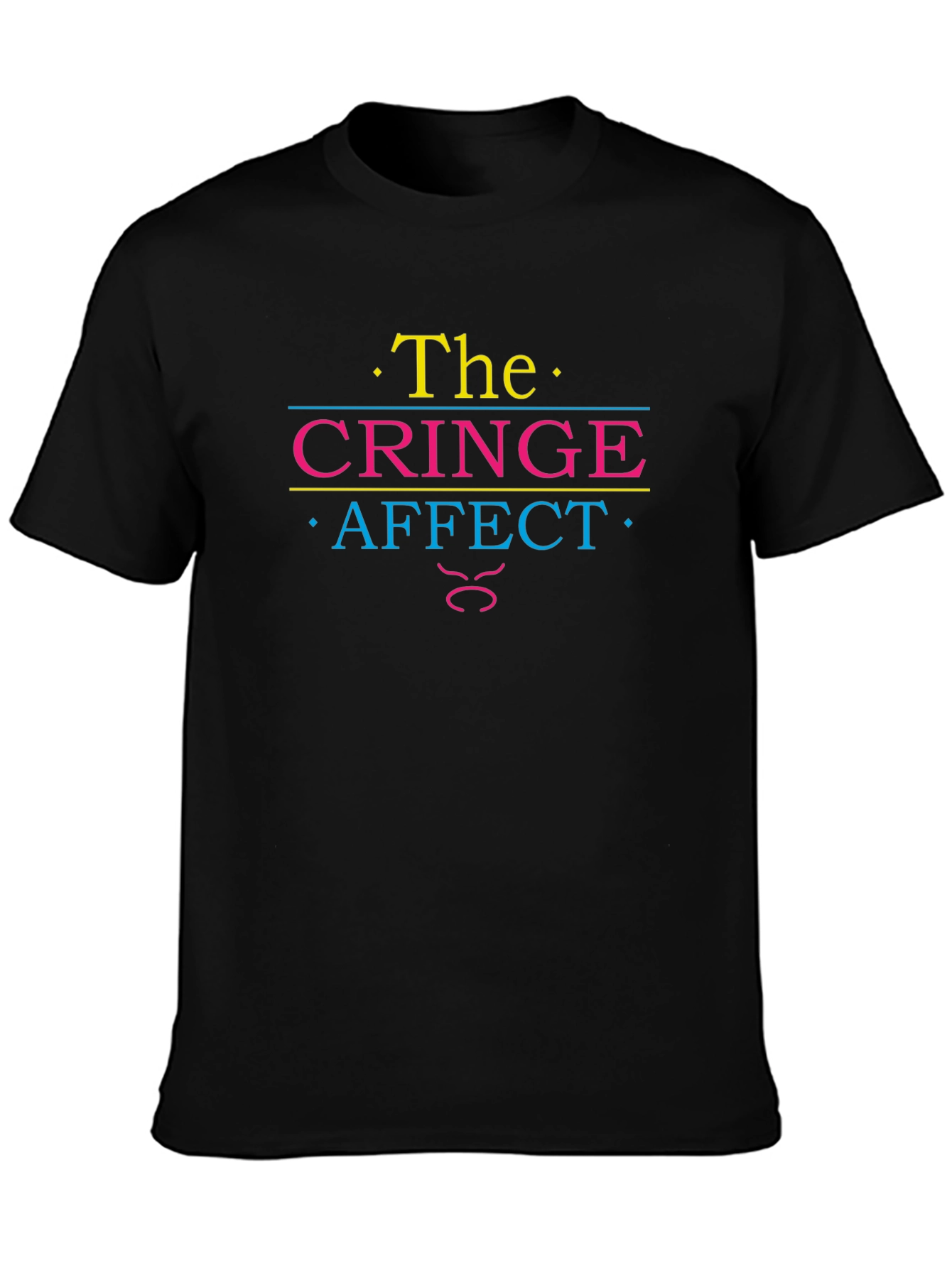 The Cringe Affect T-Shirt - Black Cotton Tee