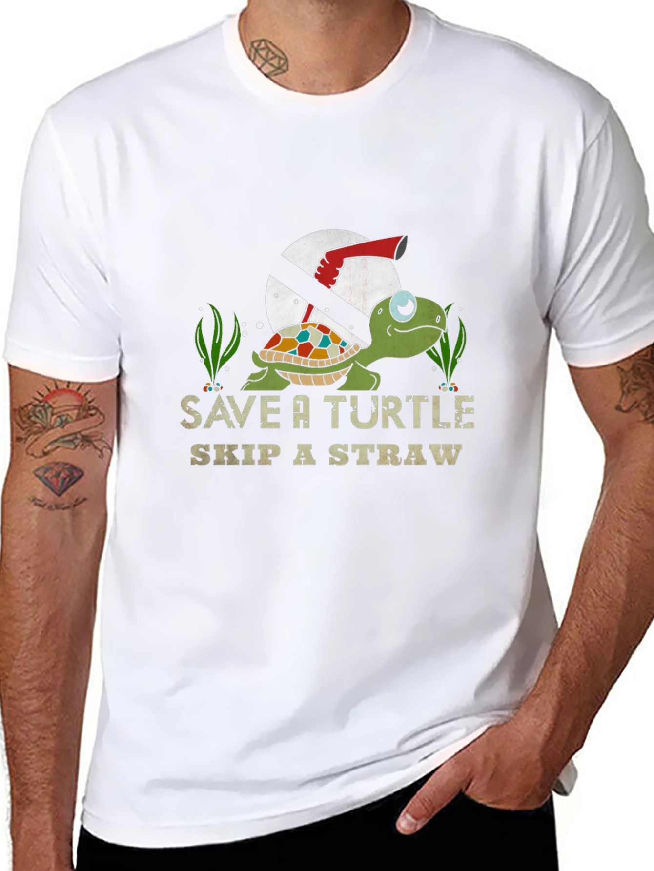Save a Turtle Skip a Straw T-Shirt