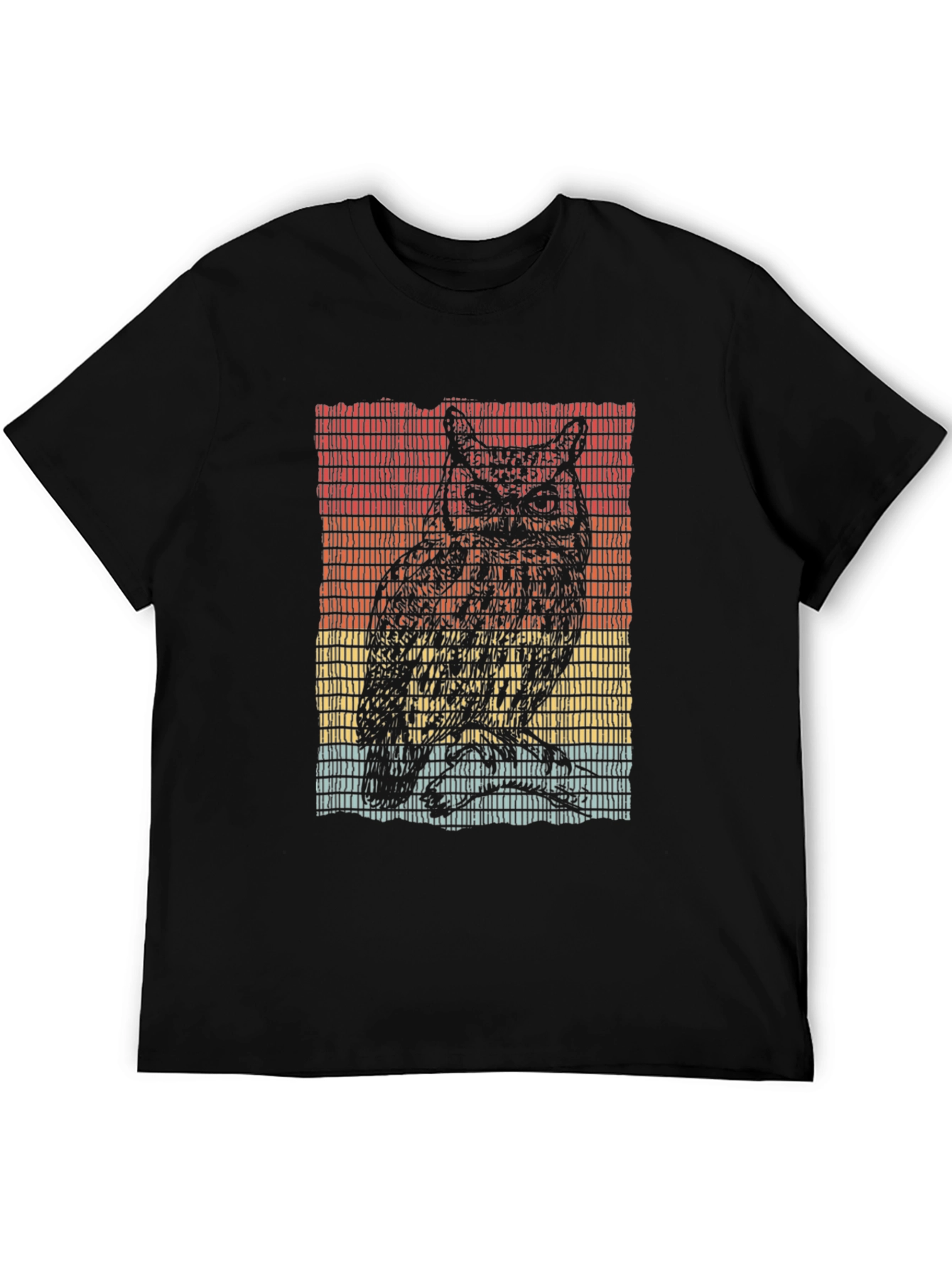 Retro Owl Graphic T-Shirt - Unique Design