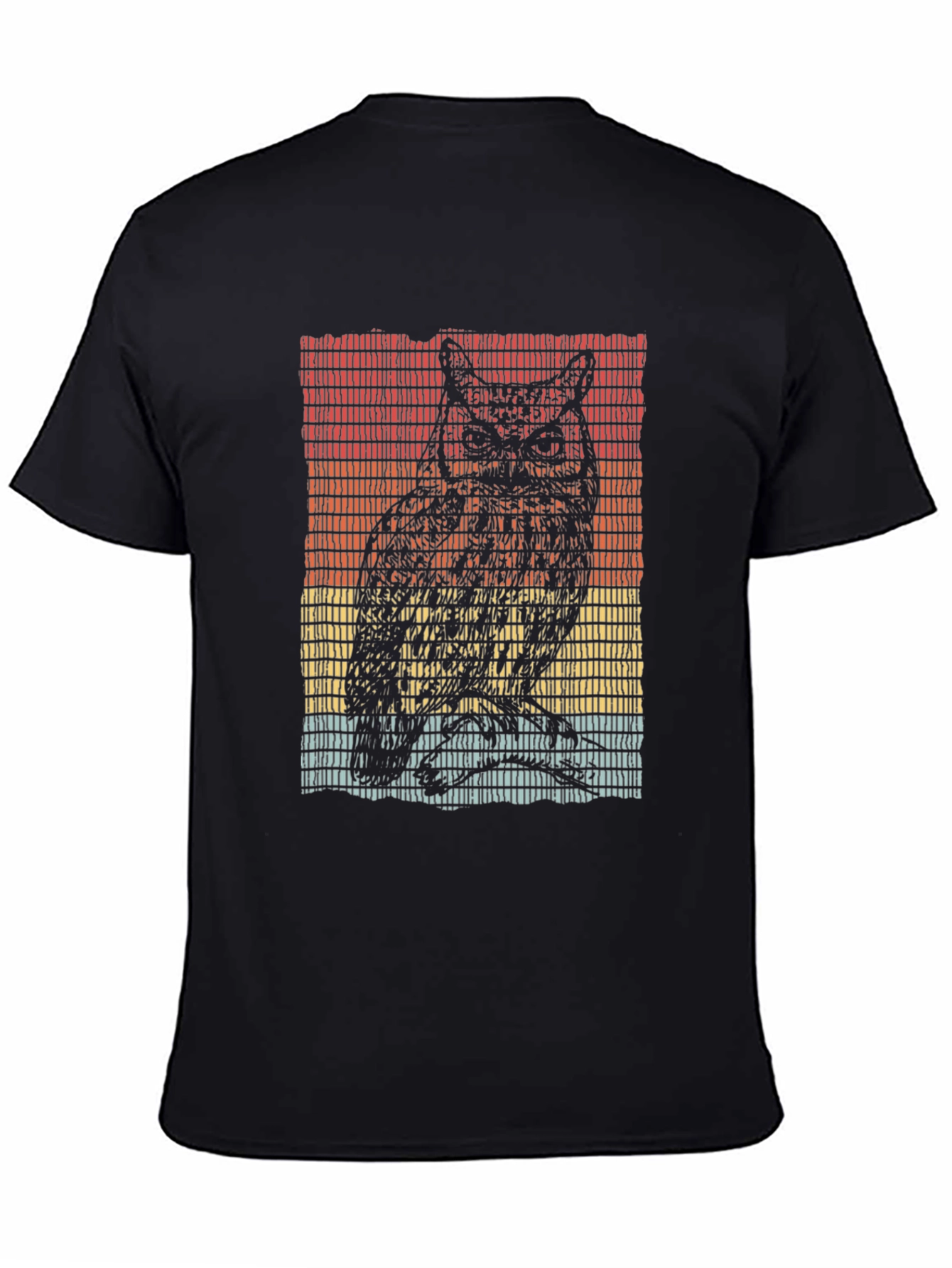 Retro Owl Graphic T-Shirt - Unique Design