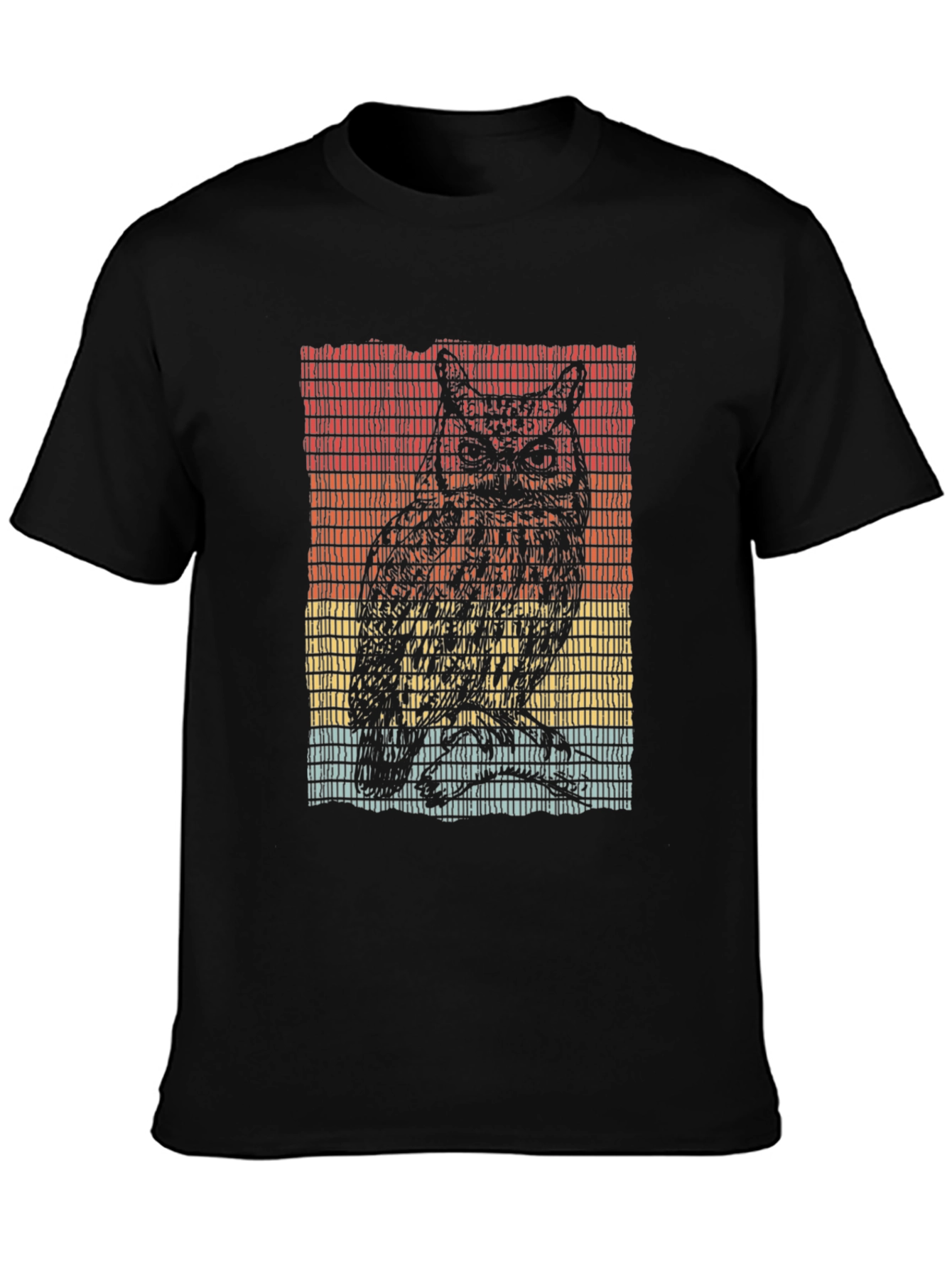Retro Owl Graphic T-Shirt - Unique Design