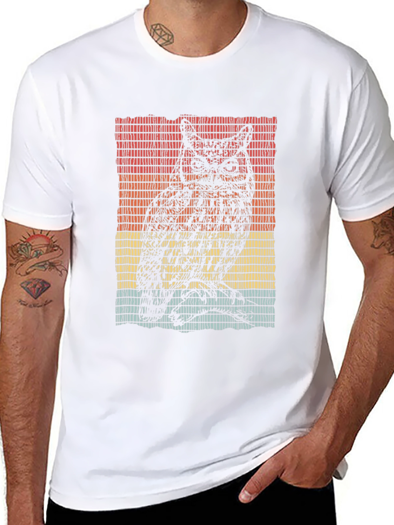 Retro Owl Graphic T-Shirt - Unique Design