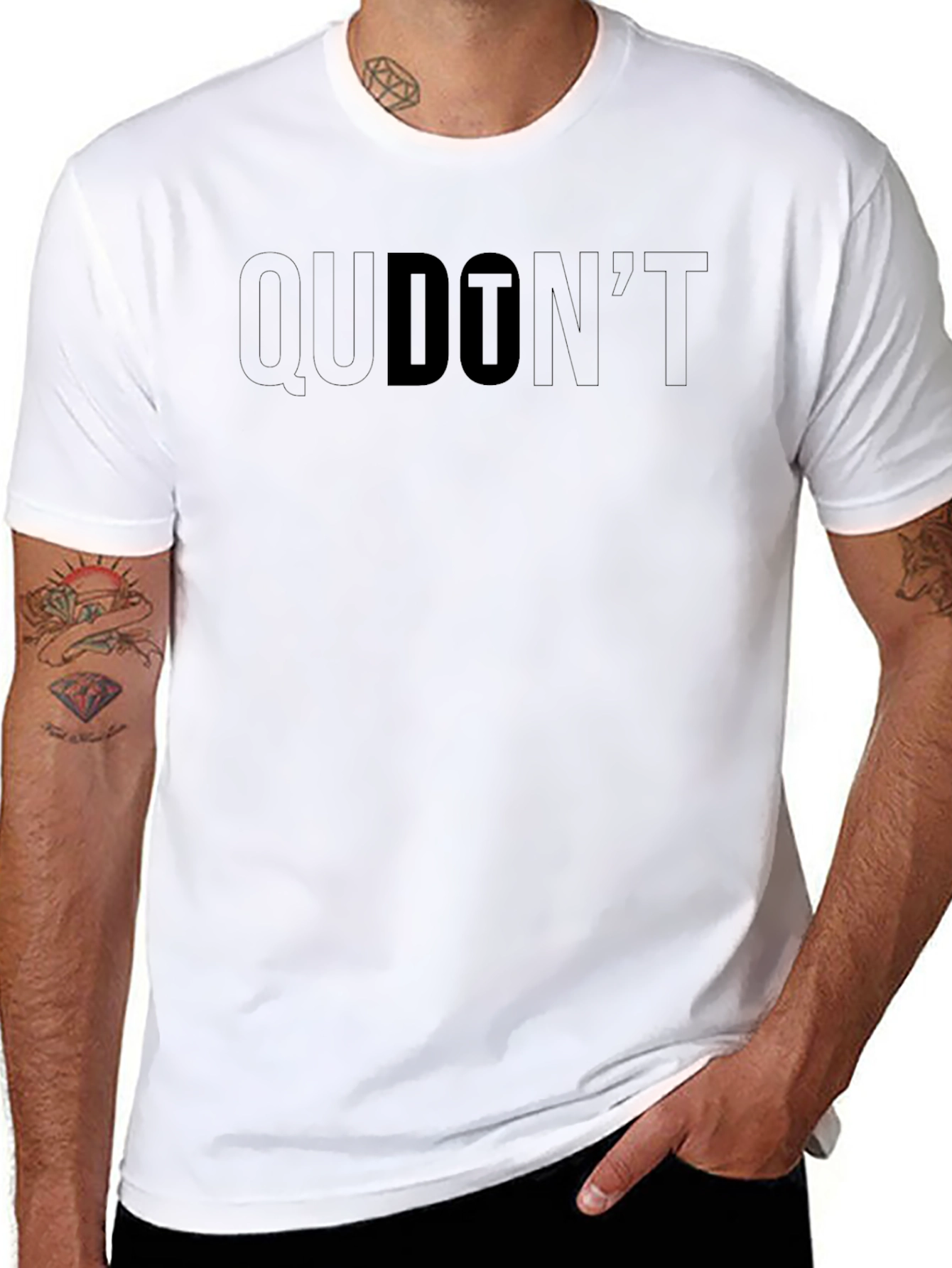 QU DONT Graphic Print T-Shirt