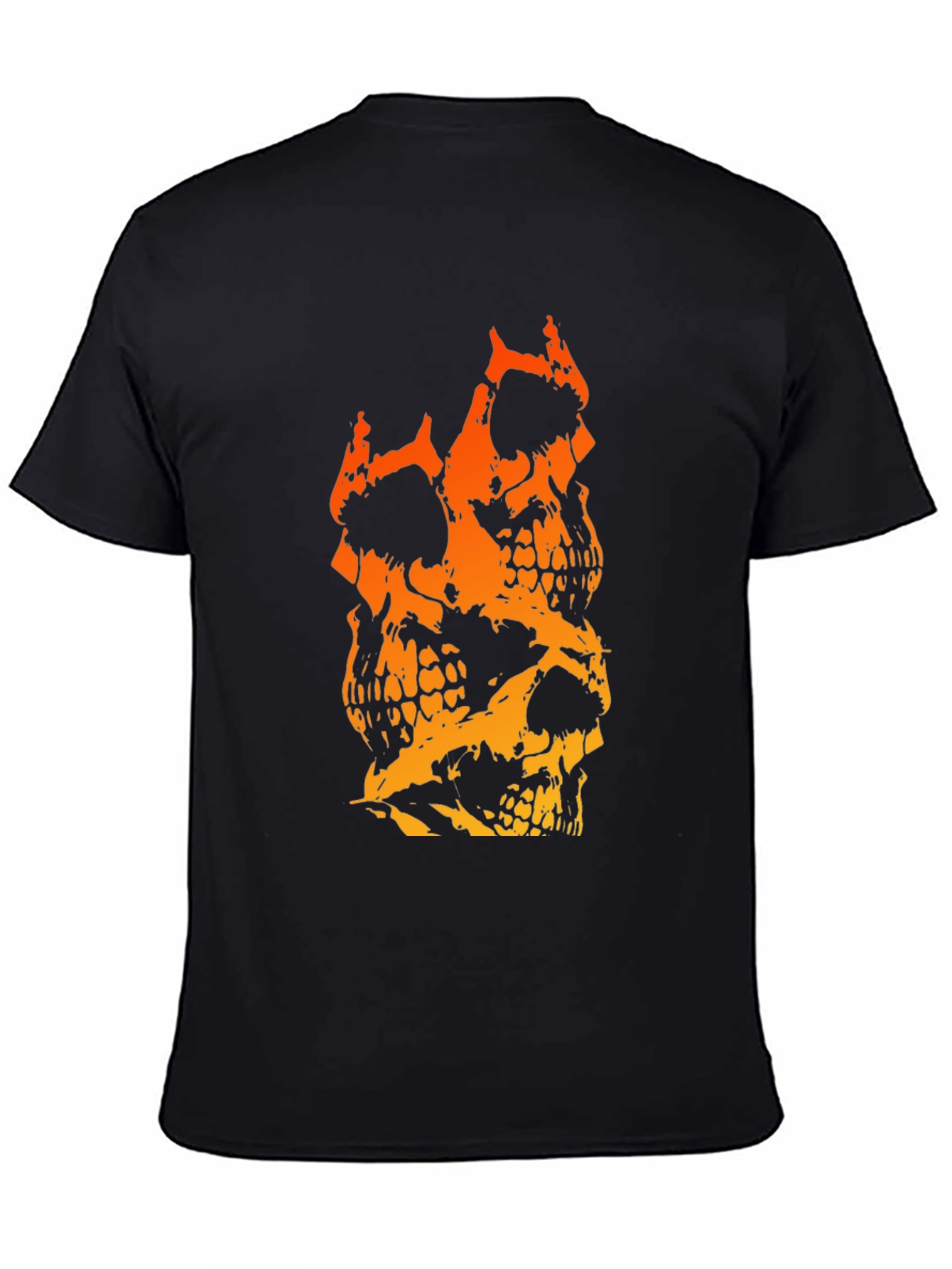 Skull Stack Graphic Tee - Mens Black T-Shirt
