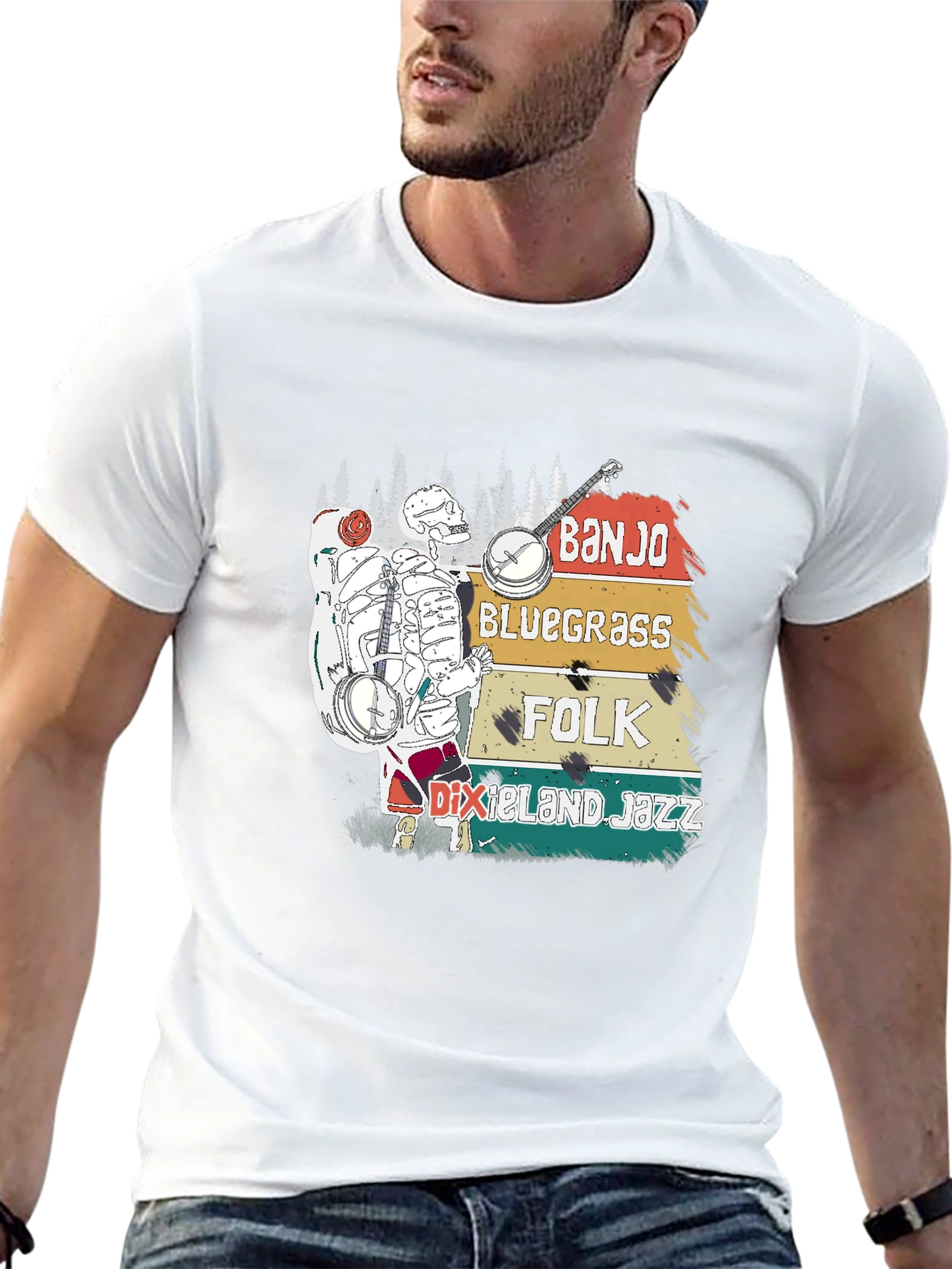 Banjo Bluegrass Folk T-Shirt