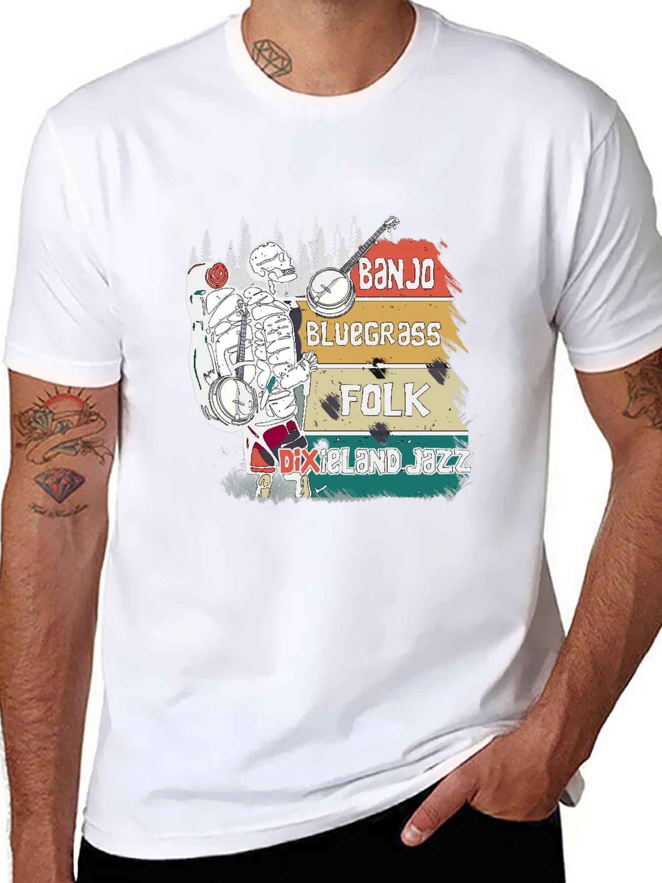 Banjo Bluegrass Folk T-Shirt