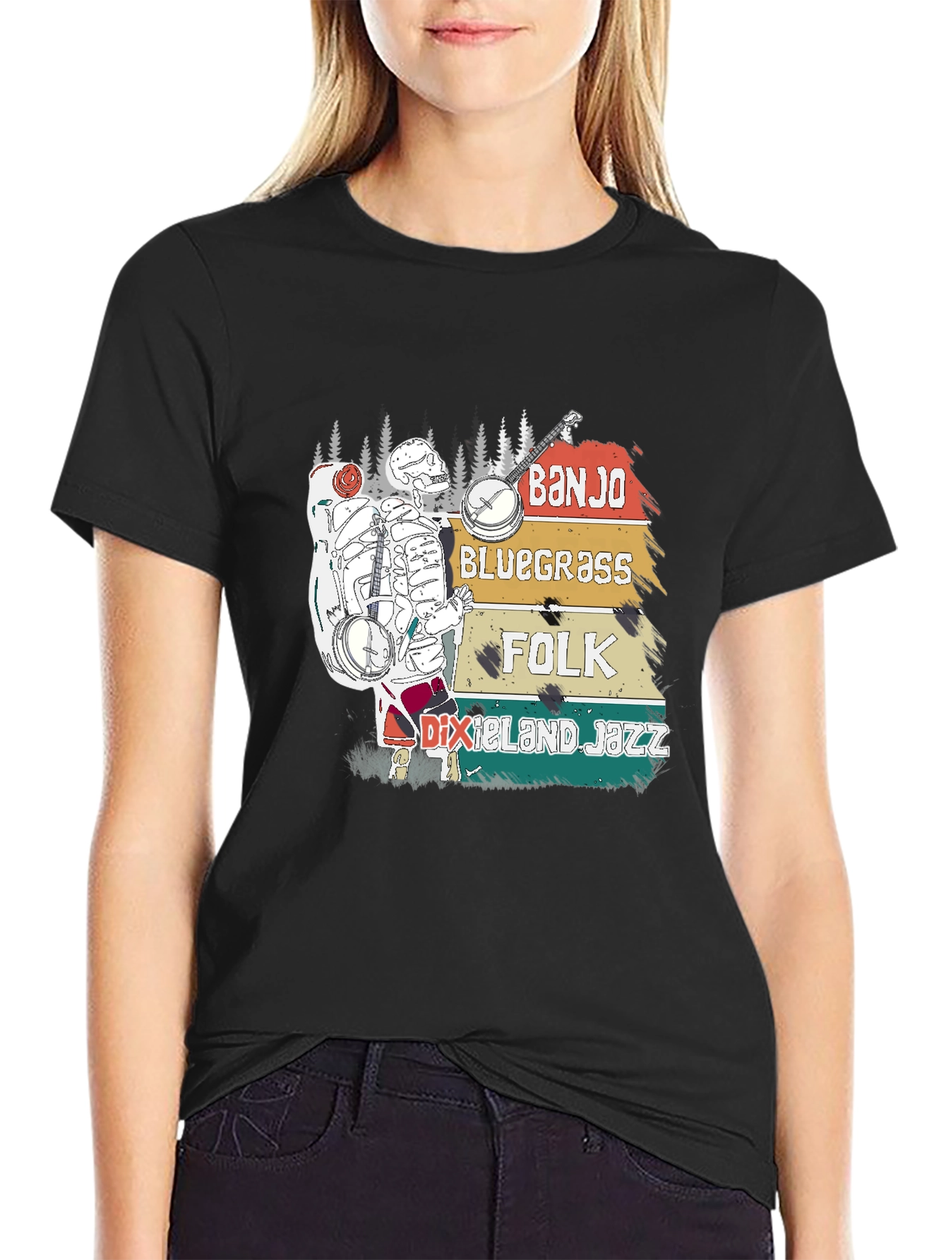 Banjo Bluegrass Folk T-Shirt