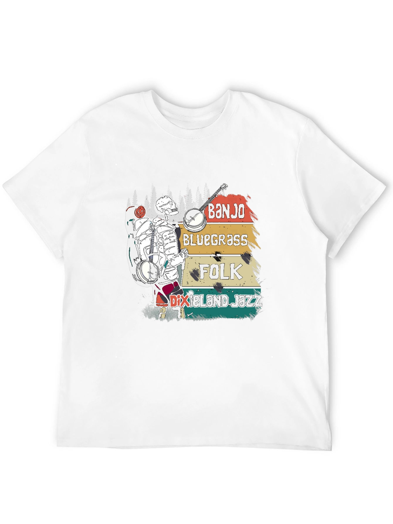 Banjo Bluegrass Folk T-Shirt