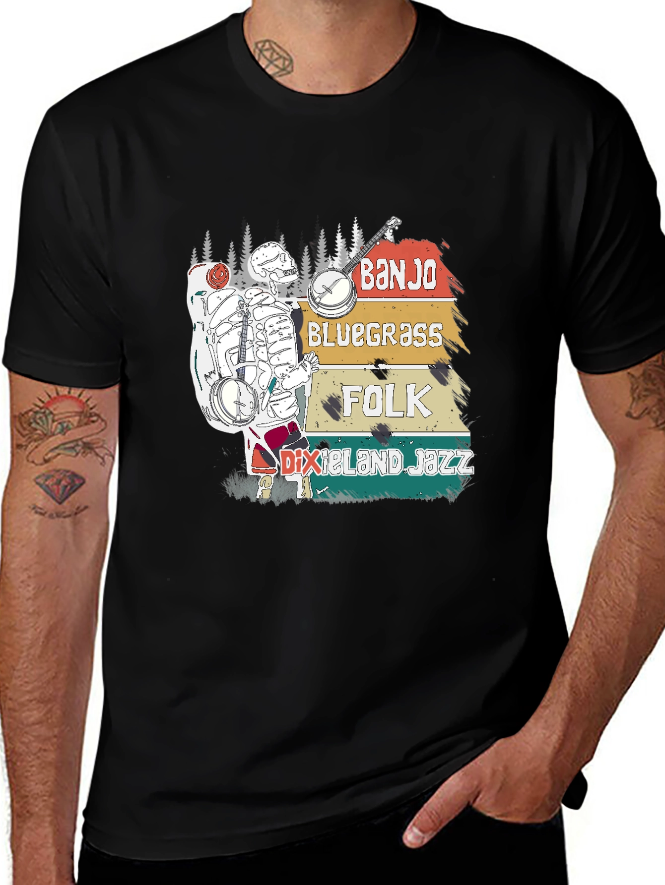 Banjo Bluegrass Folk T-Shirt
