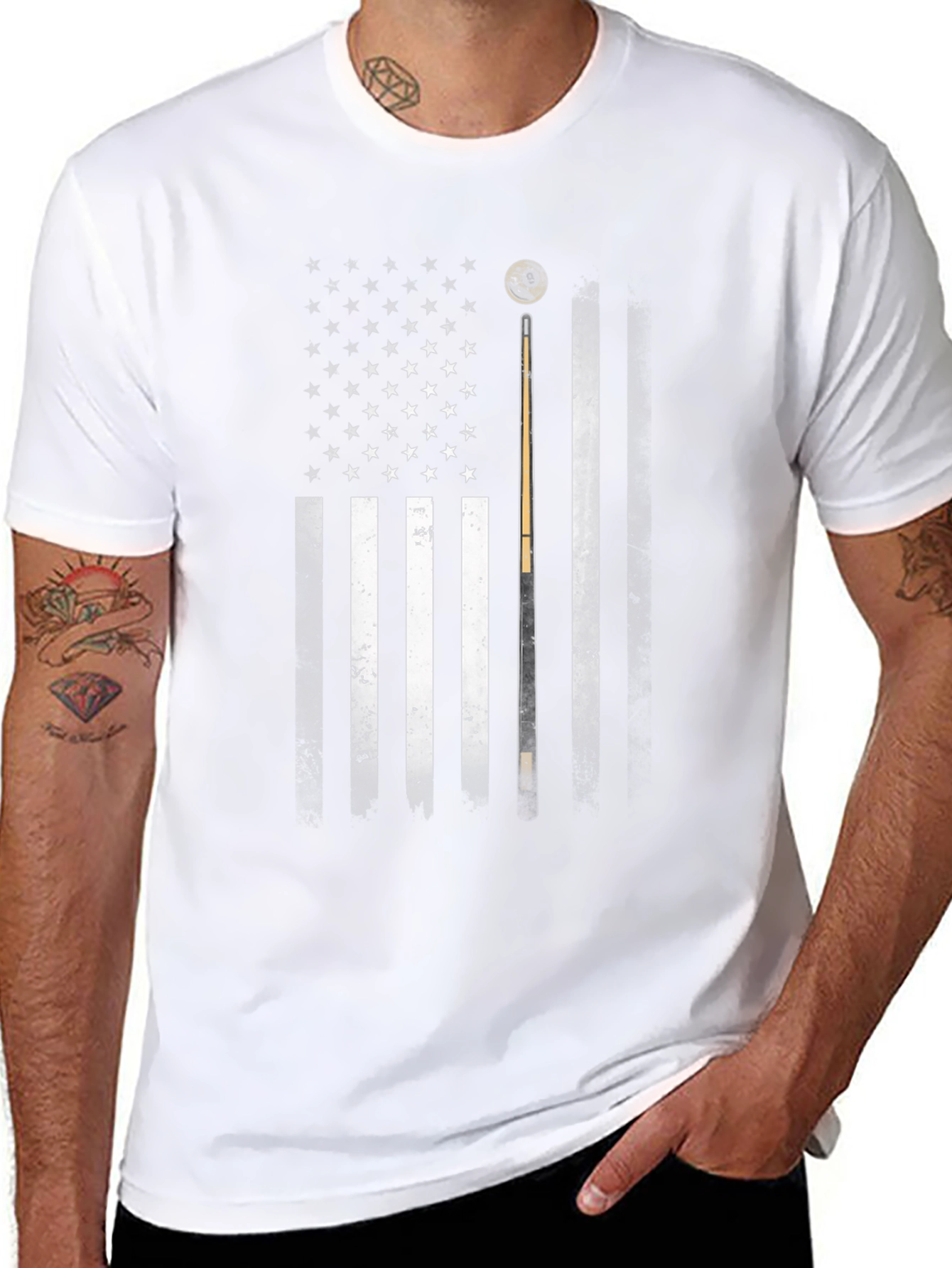 American Flag Billiards T-Shirt