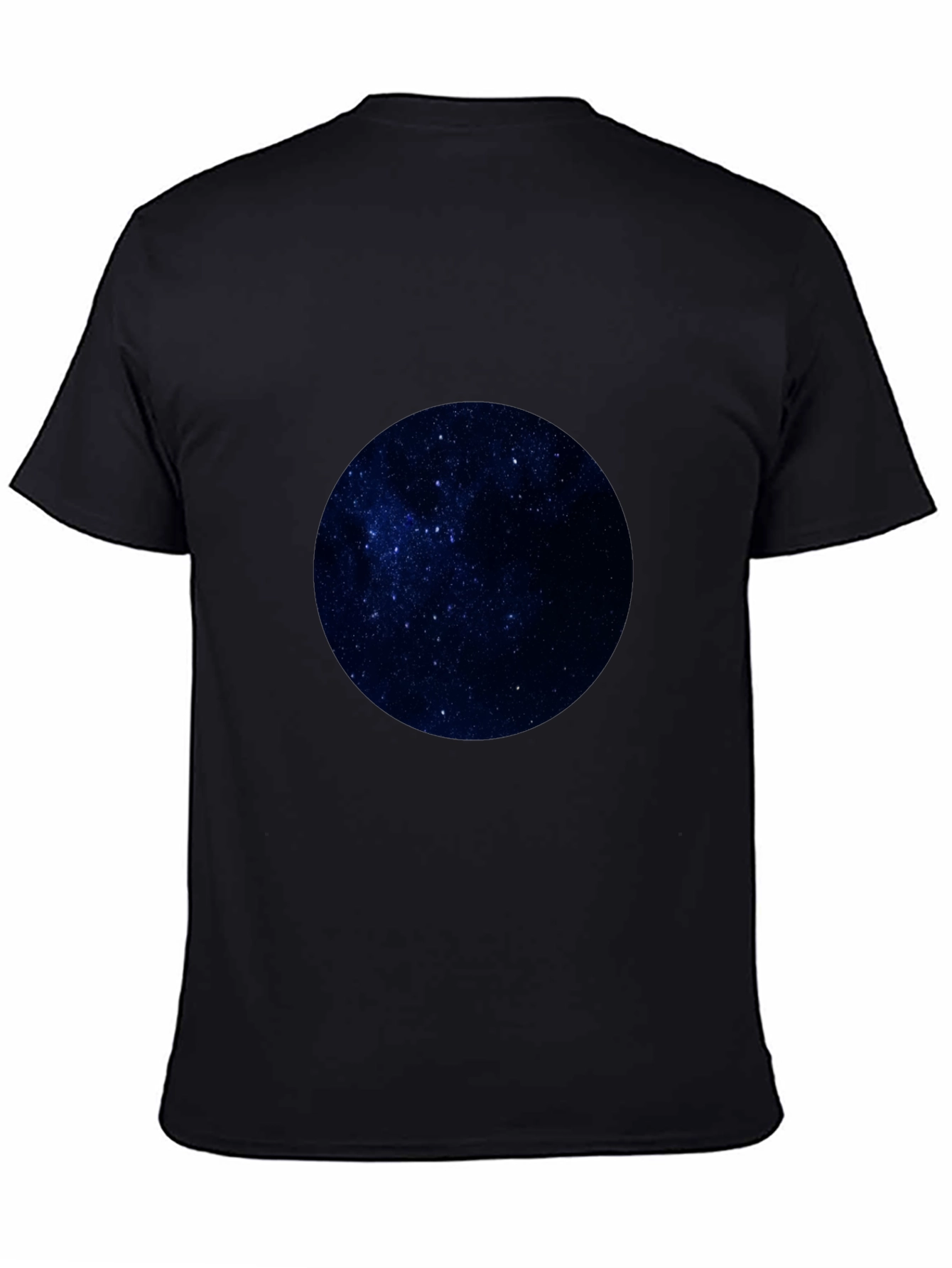 Celestial Sphere Graphic Tee - Black Cotton Comfort