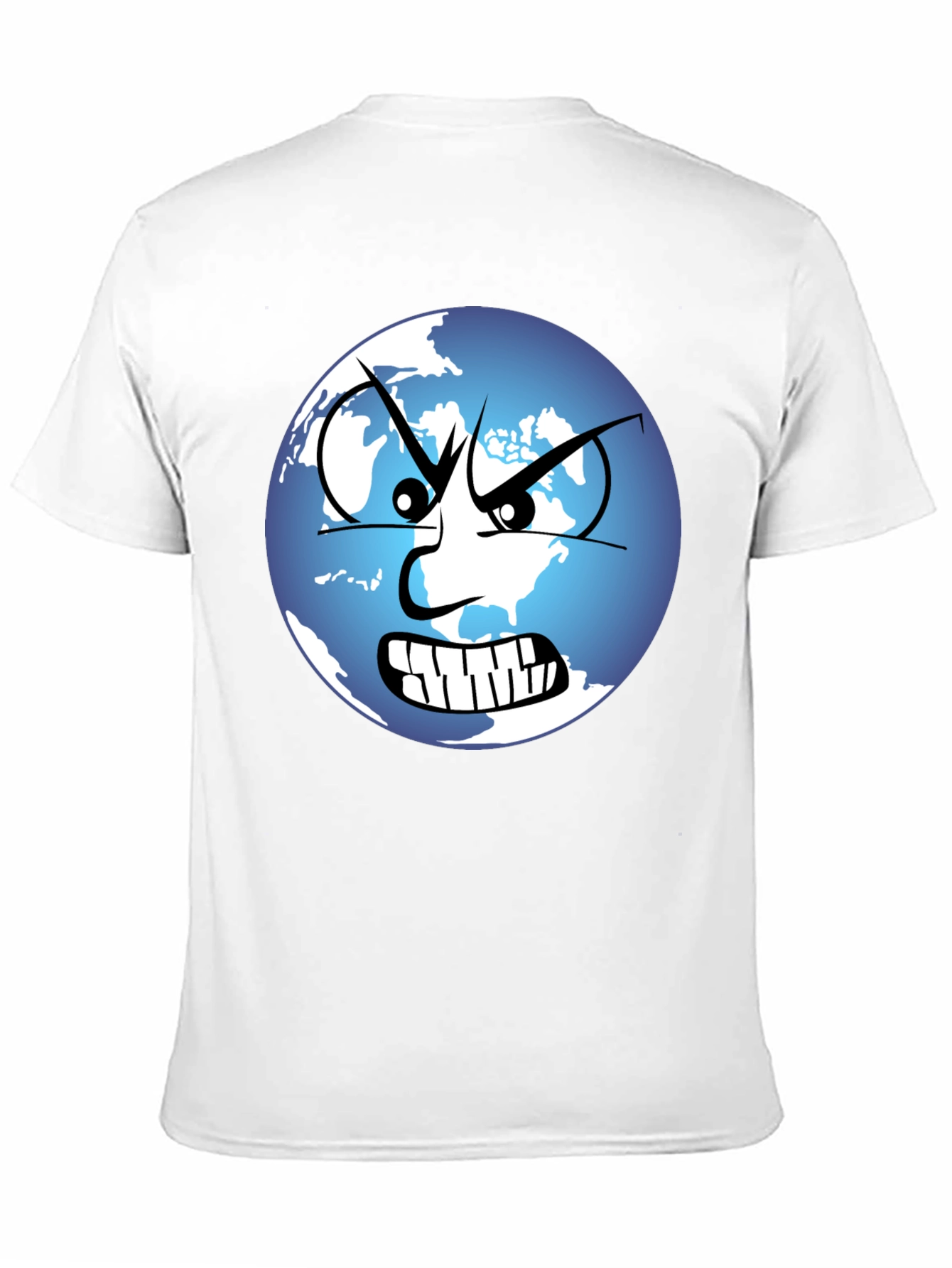 Angry Earth Graphic Tee - Black