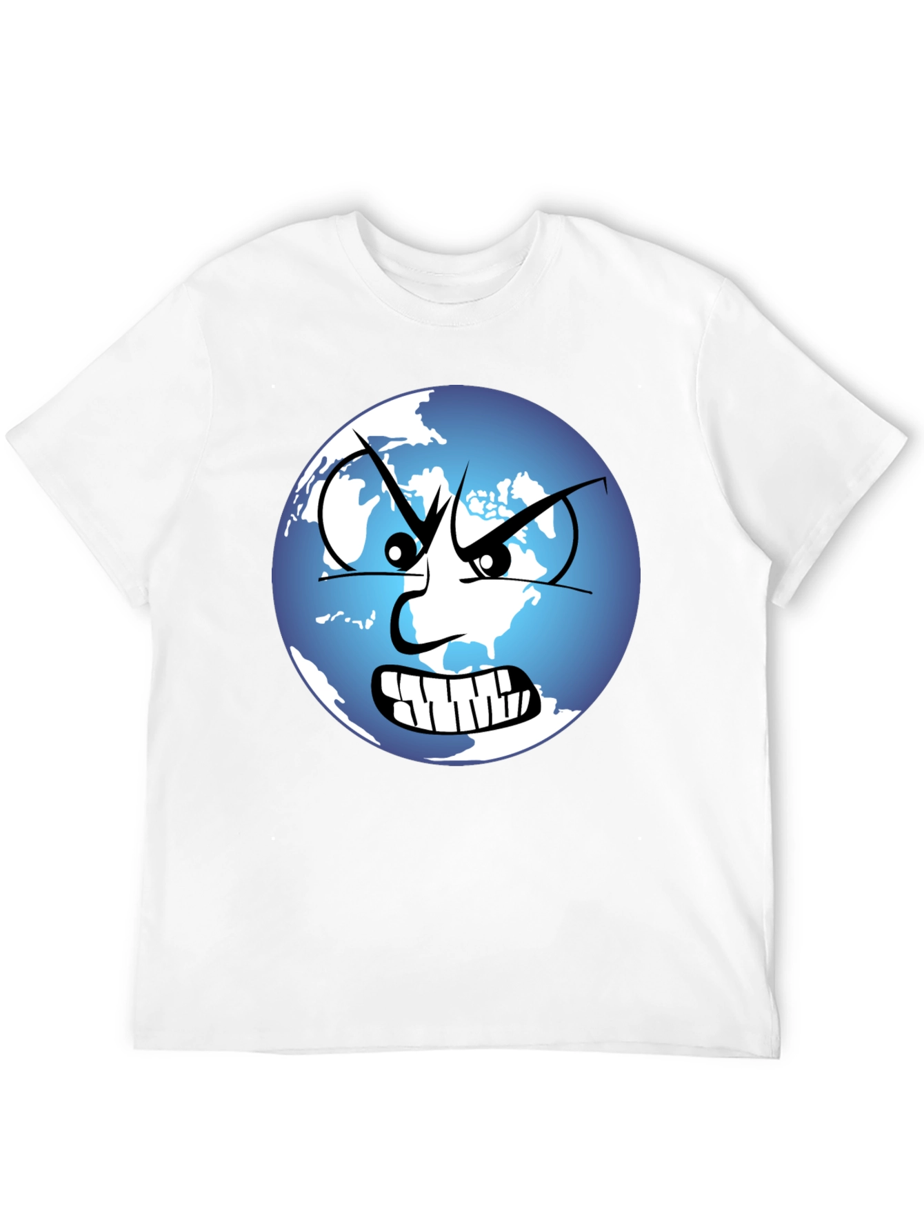 Angry Earth Graphic Tee - Black
