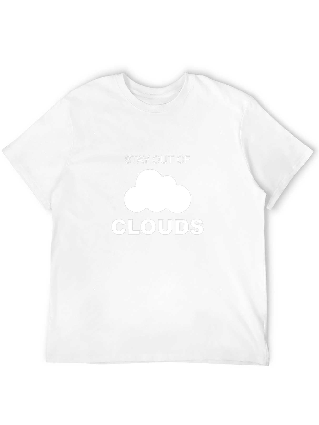 Stay Out of Clouds Graphic Tee - Black