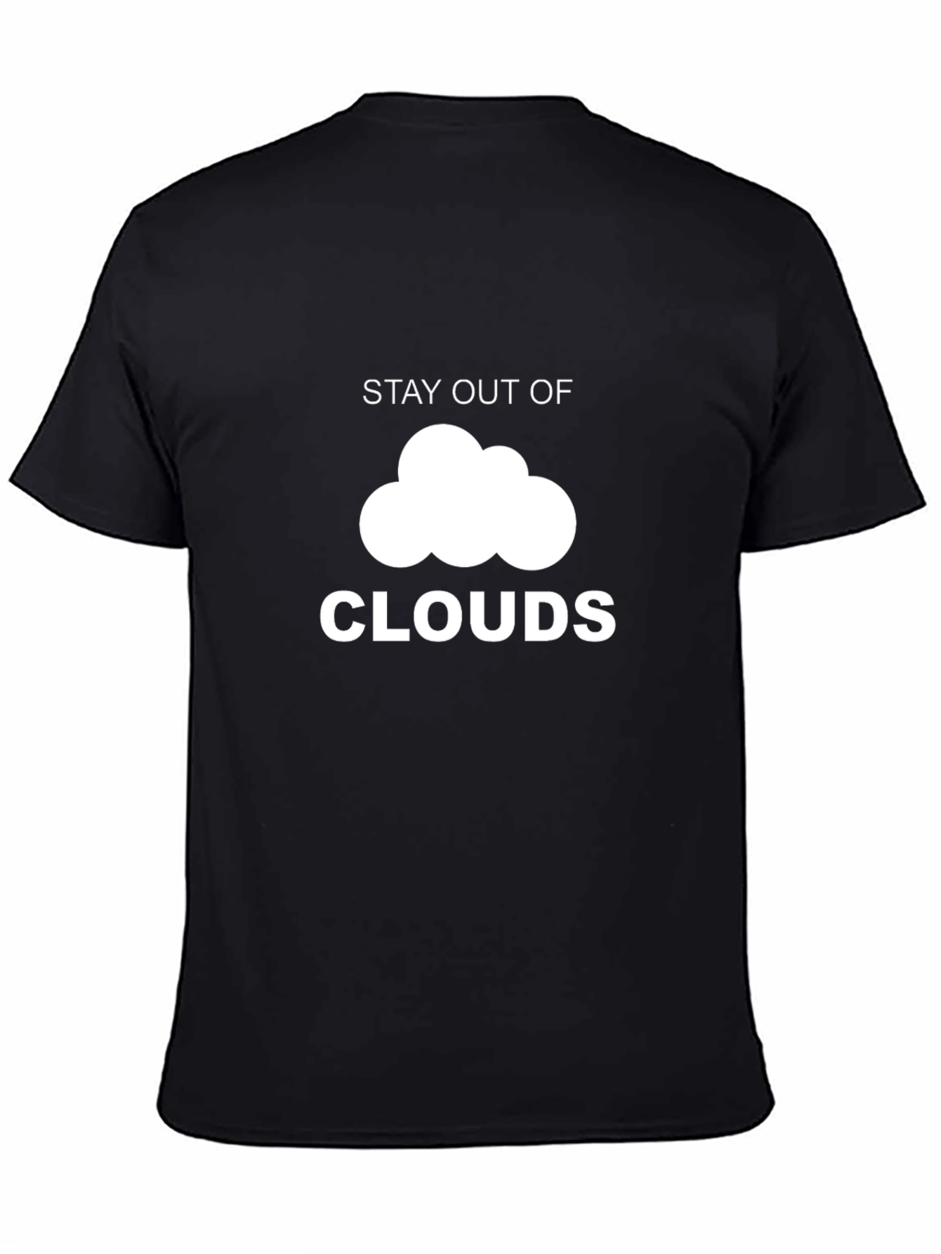 Stay Out of Clouds Graphic Tee - Black