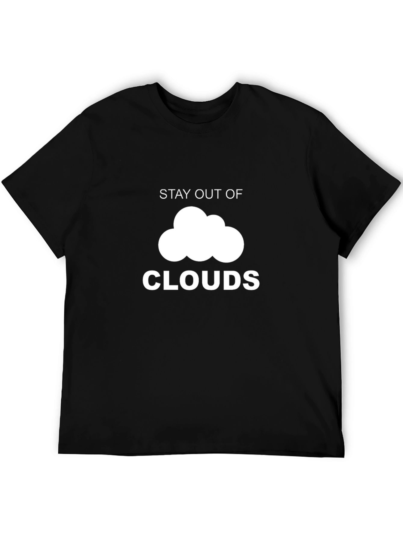 Stay Out of Clouds Graphic Tee - Black