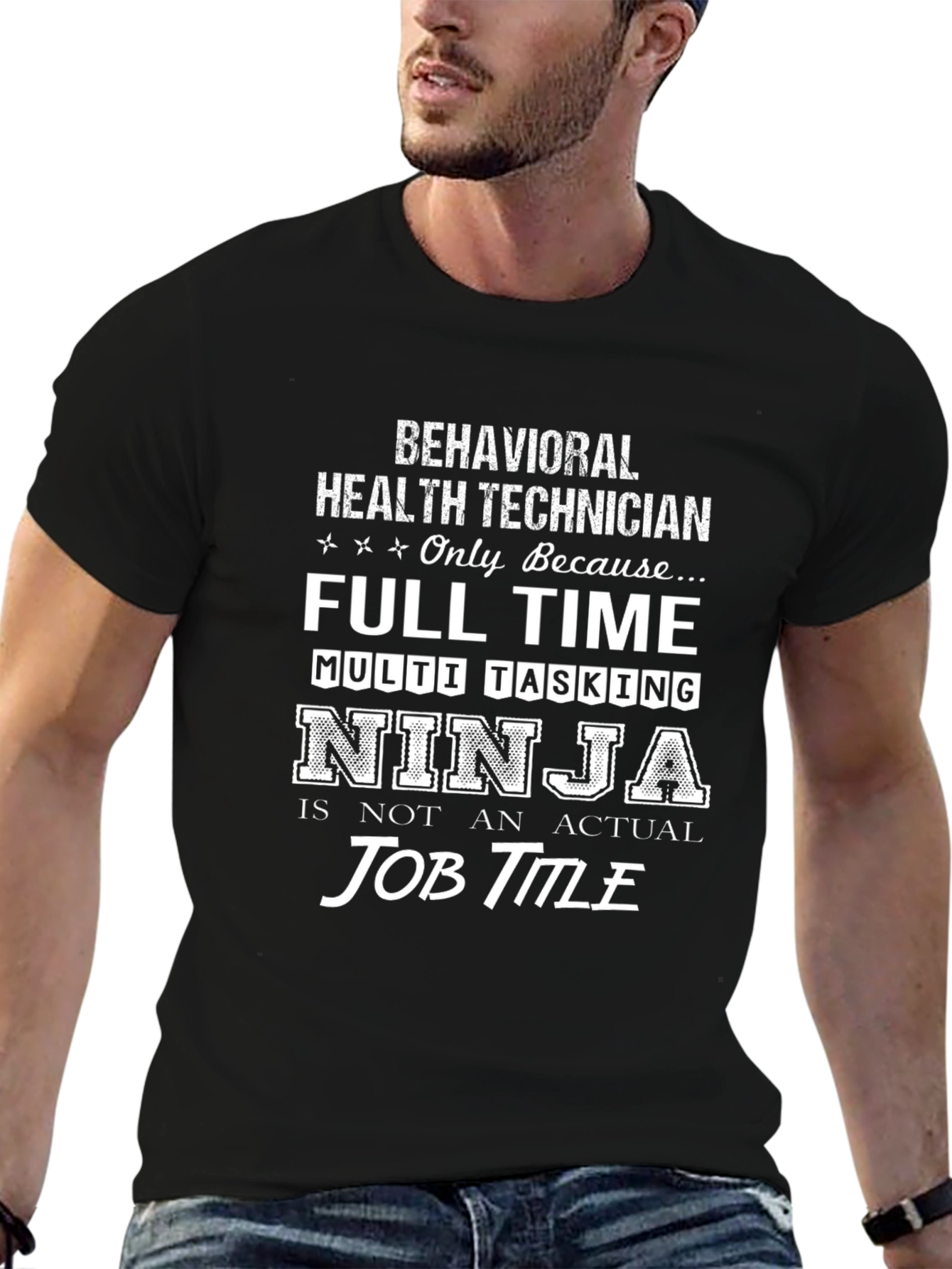 Behavioral Health Technician Ninja T-Shirt