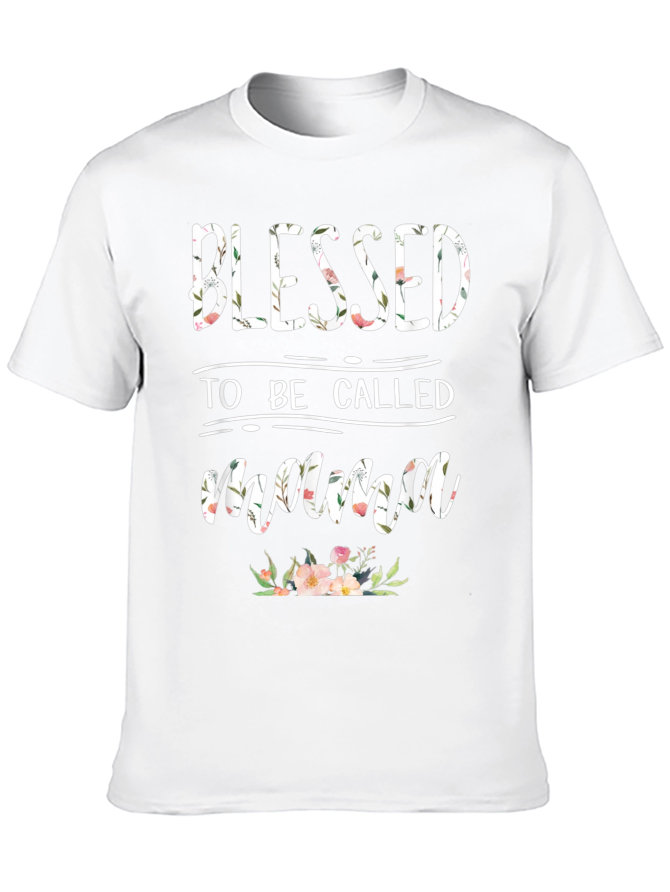 Blessed to Be Called Mama Floral T-Shirt