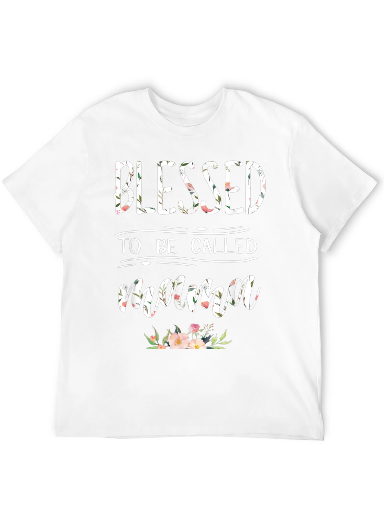 Blessed to Be Called Mama Floral T-Shirt