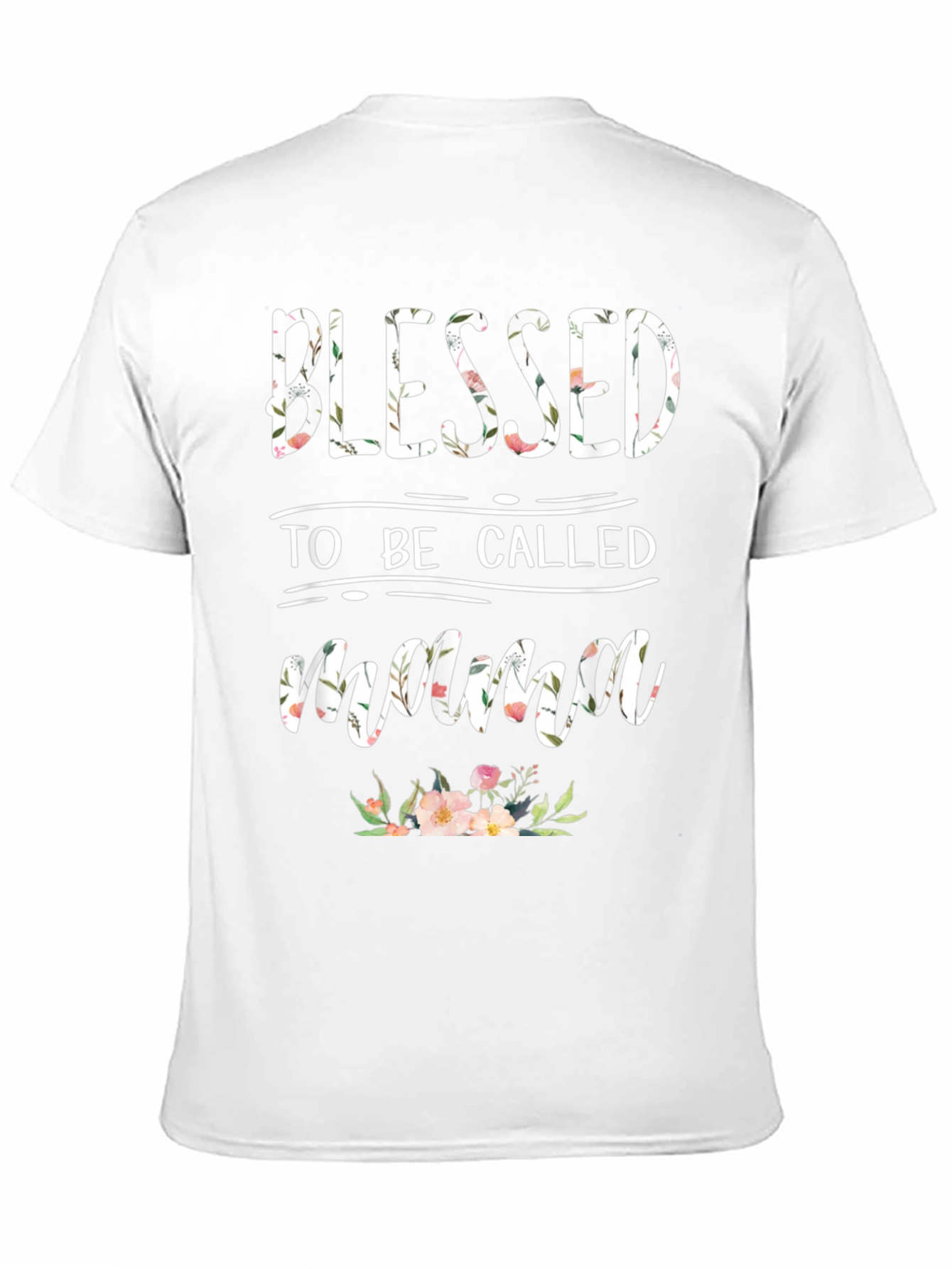 Blessed to Be Called Mama Floral T-Shirt