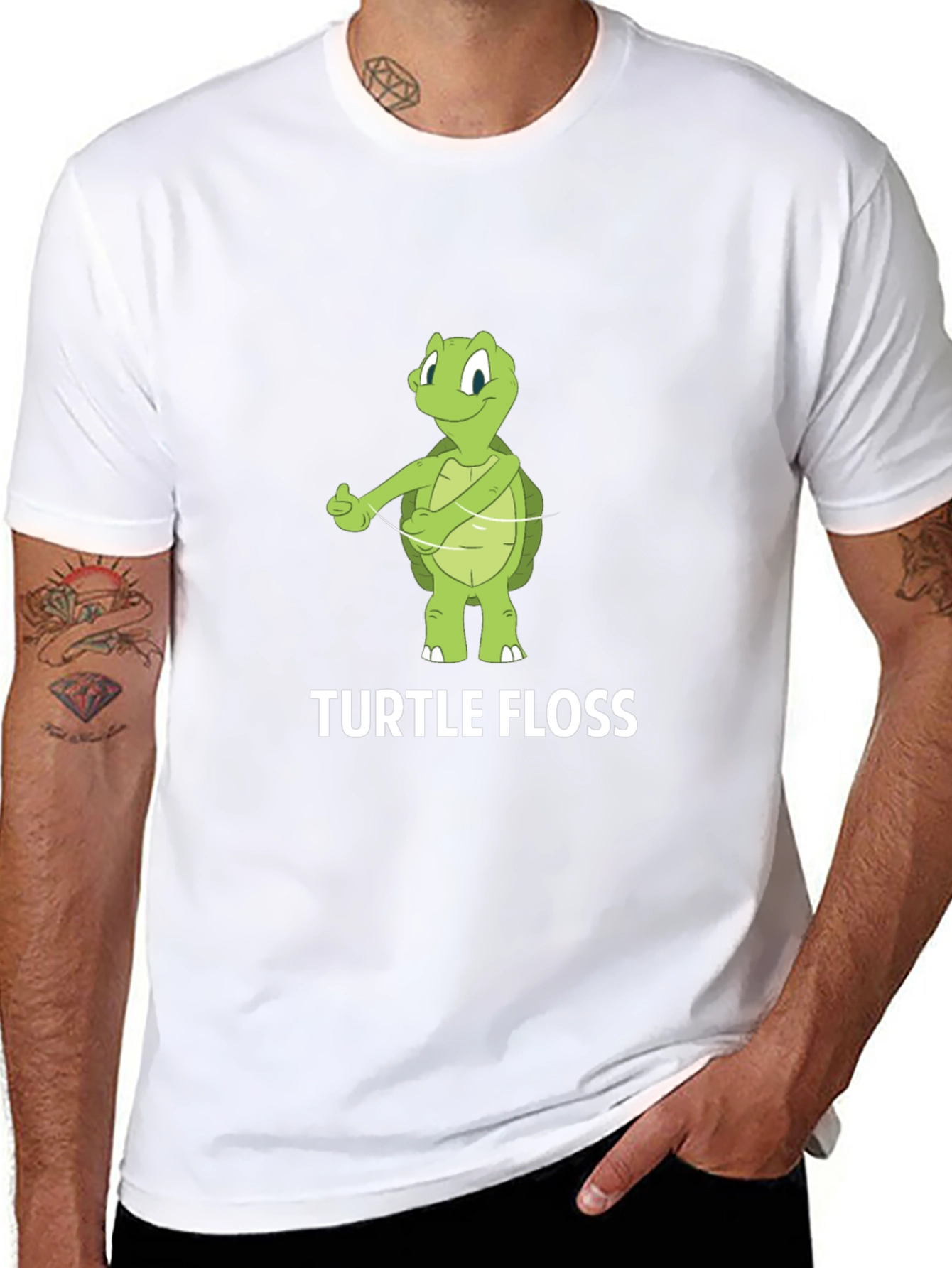 Turtle Floss T-Shirt - Funny Dental Hygiene Tee