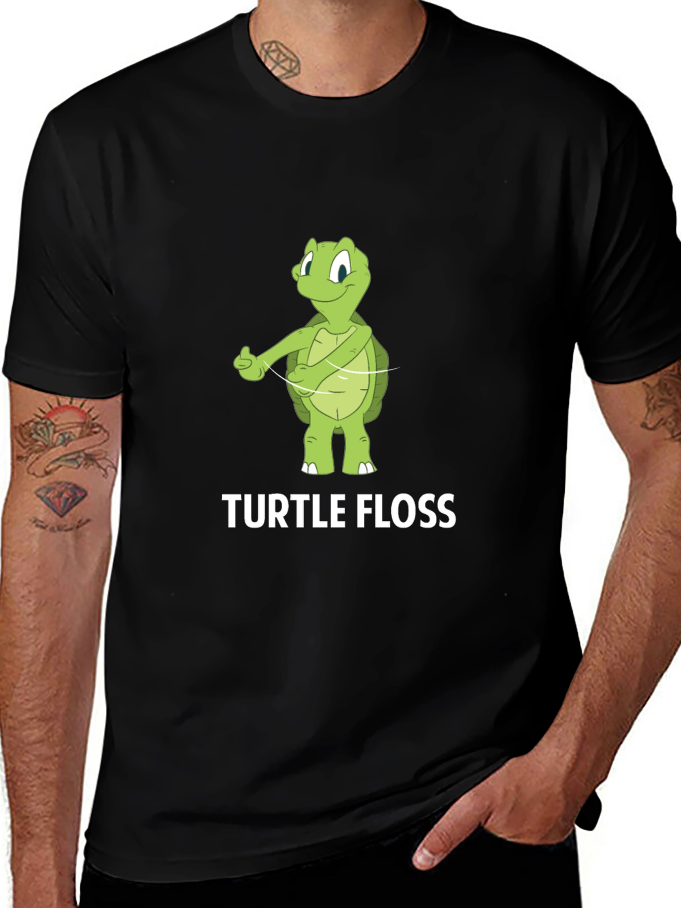 Turtle Floss T-Shirt - Funny Dental Hygiene Tee