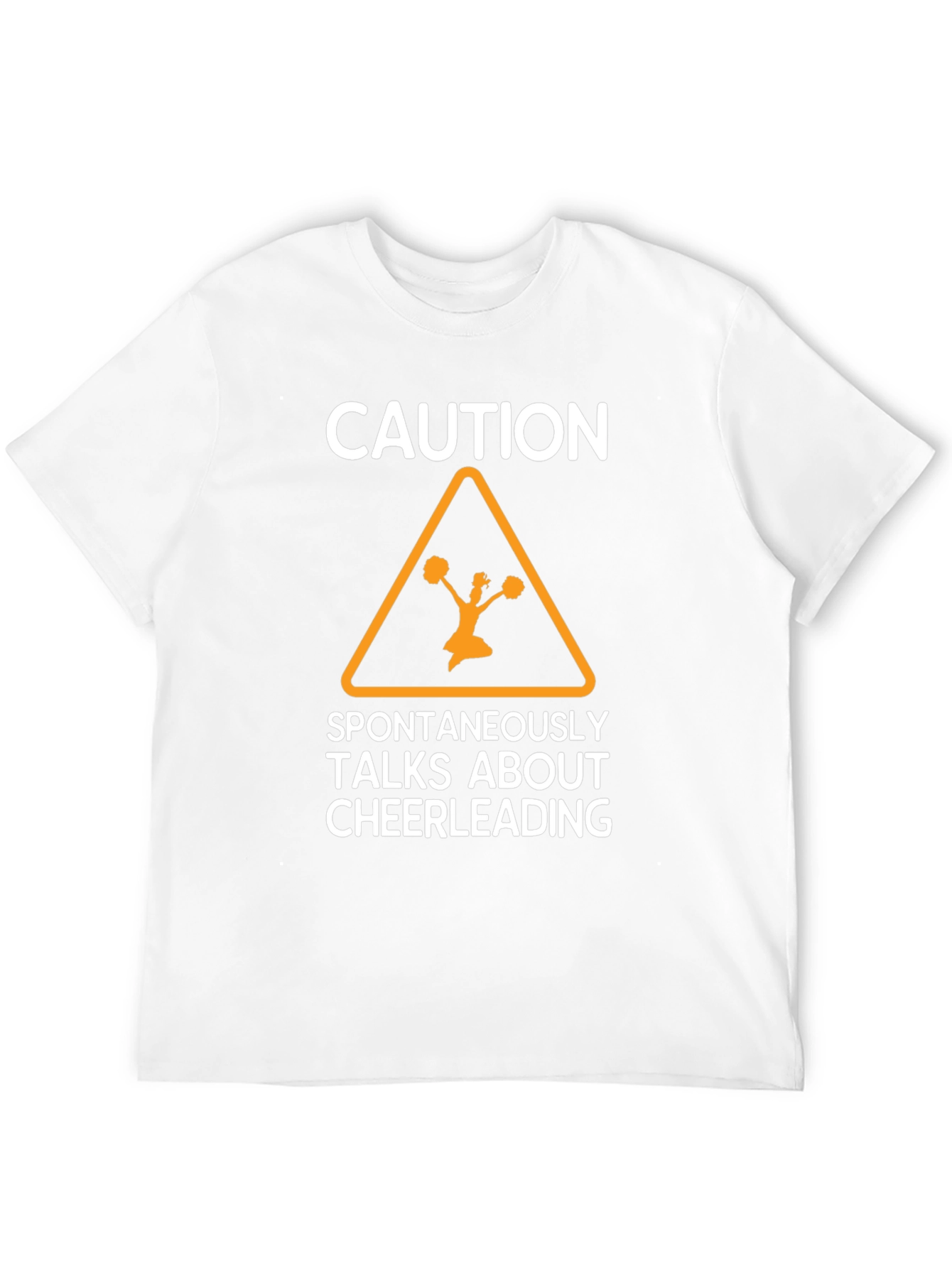 Caution Cheerleading Graphic Tee