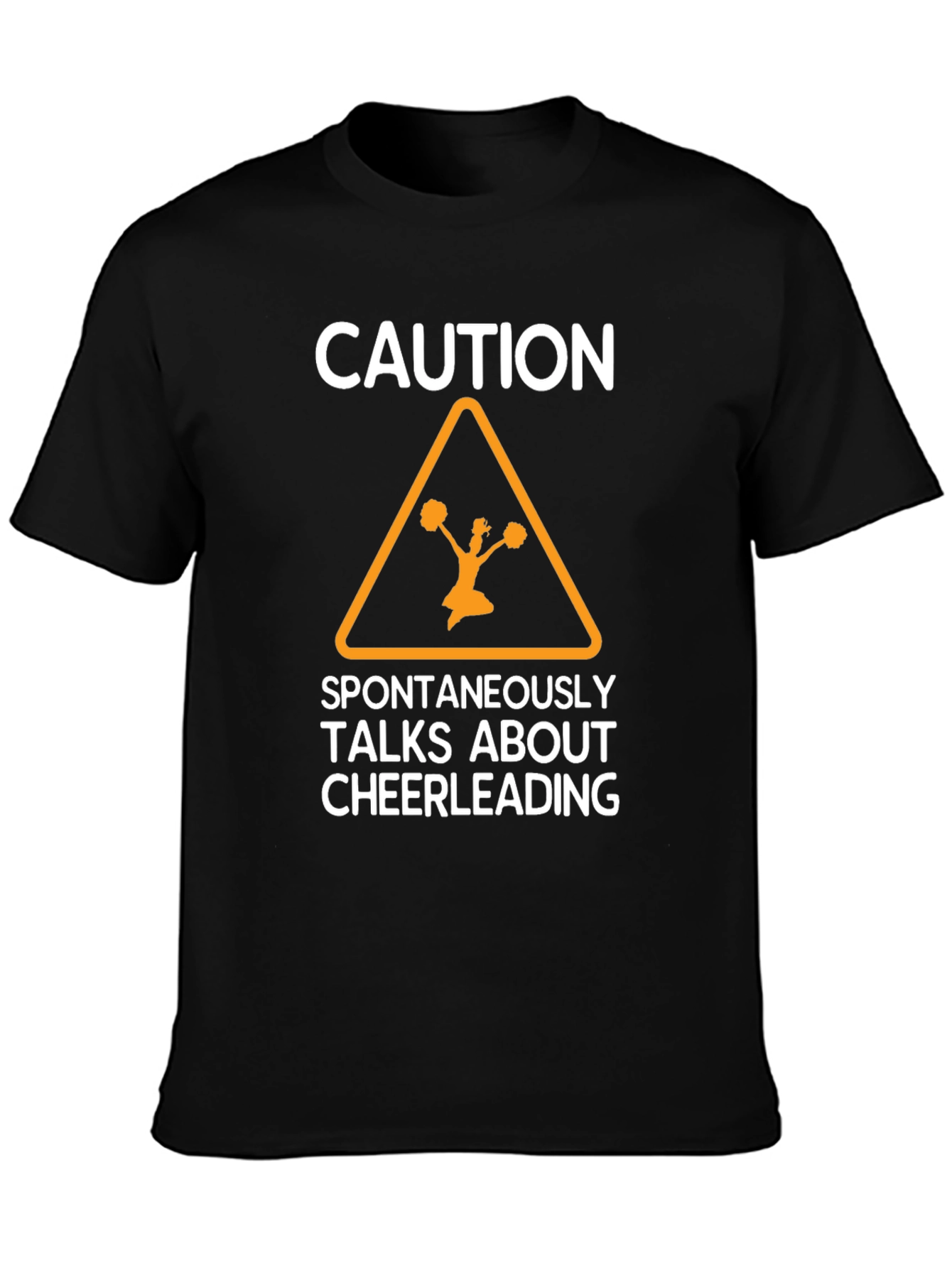 Caution Cheerleading Graphic Tee