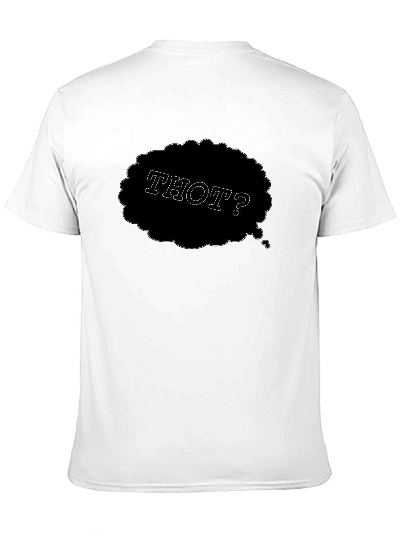 THOT? Mens Black Graphic T-Shirt