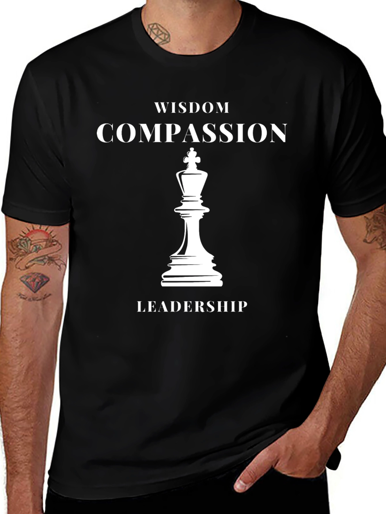 Wisdom Compassion Leadership Graphic Tee