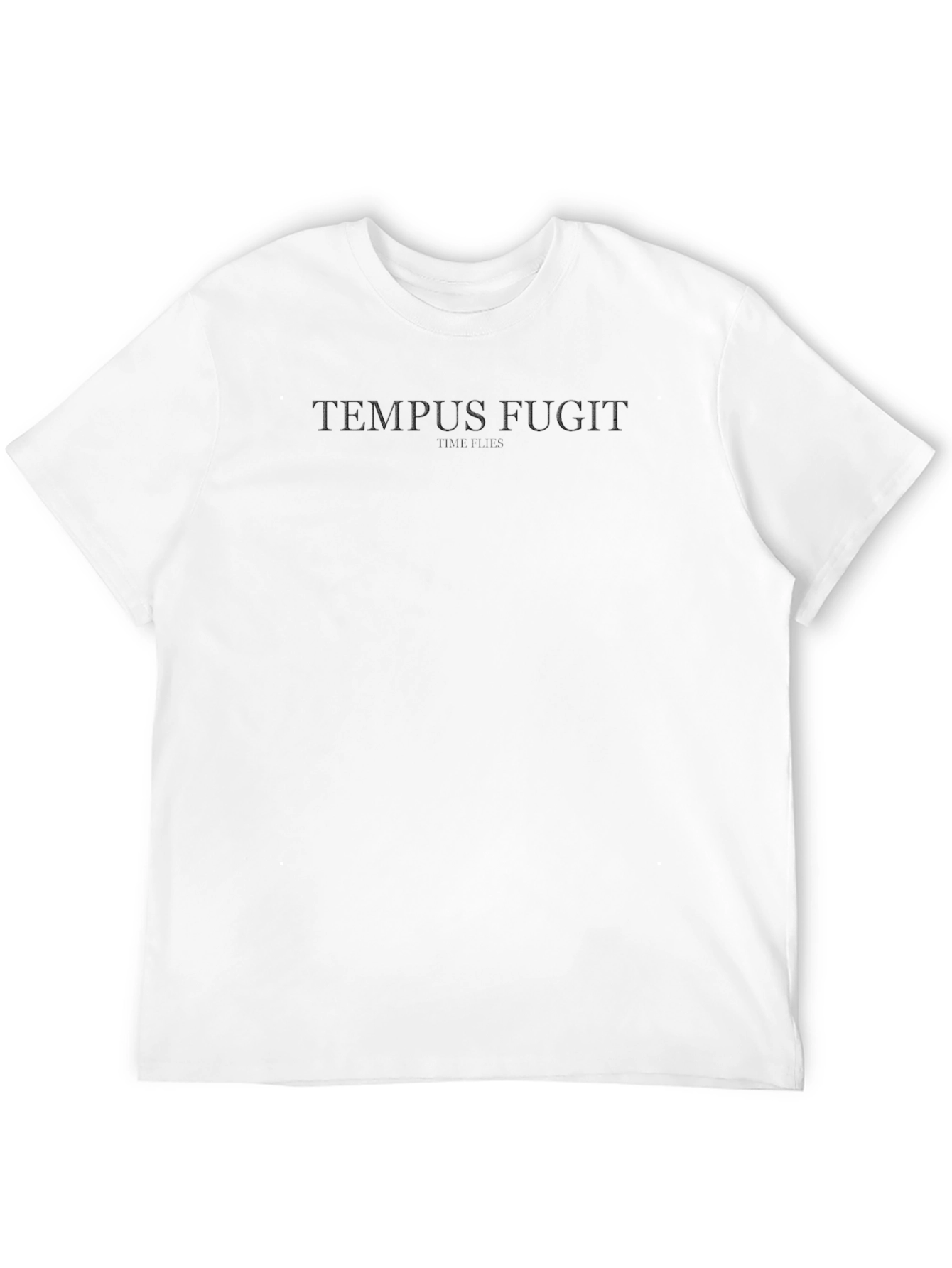 Tempus Fugit Black T-Shirt - Time Flies