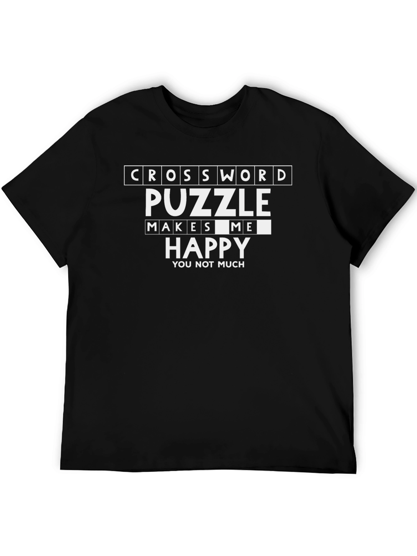 Crossword Puzzle Makes Me Happy T-Shirt