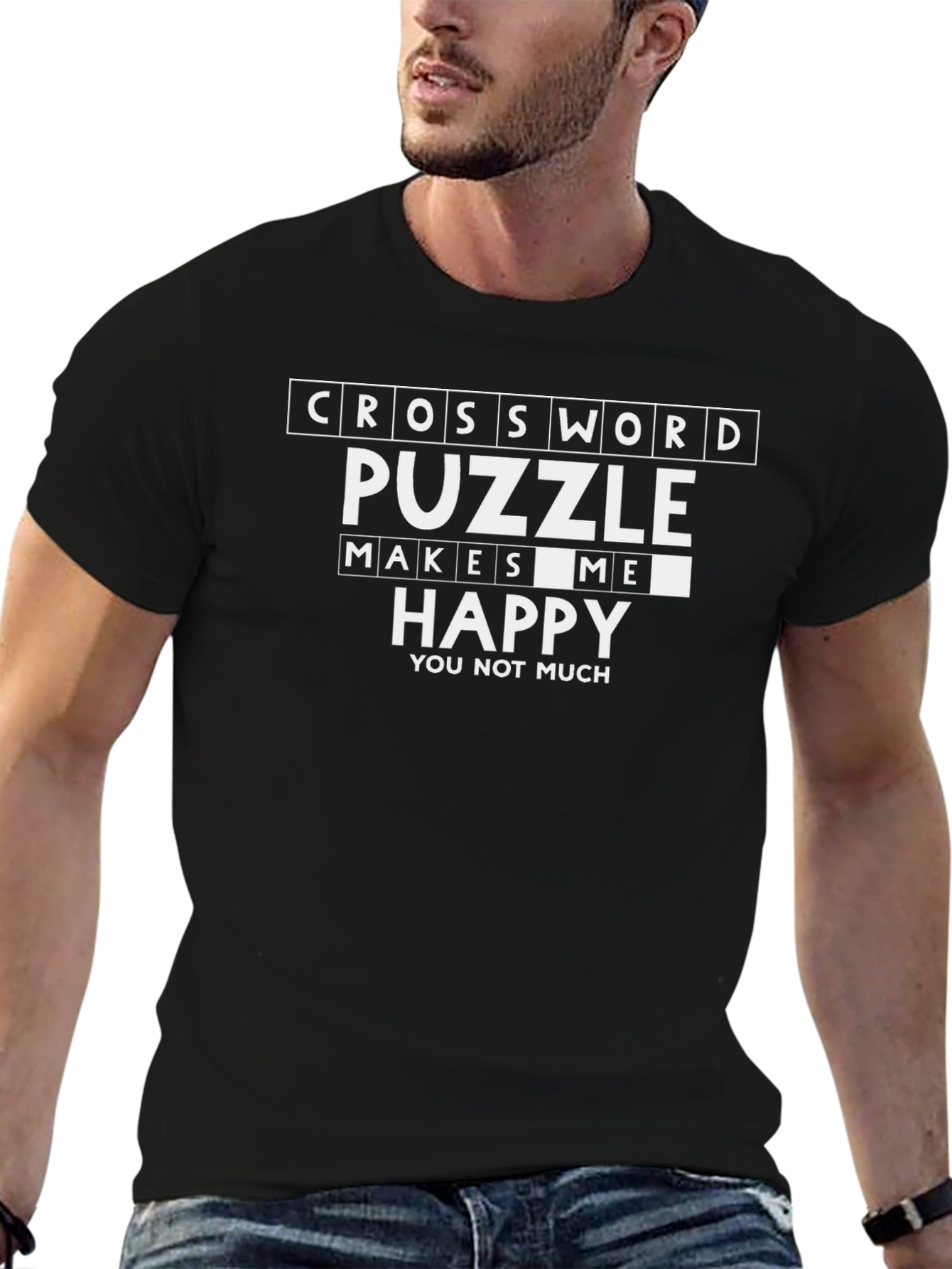 Crossword Puzzle Makes Me Happy T-Shirt